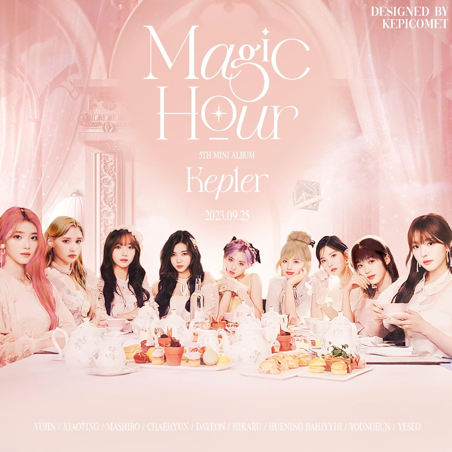 Kep1er Magic Hour 5 mini álbum versión aleatoria estándar CD+84p PhotoBook+2p PhotoCard+1ea pegatina+seguimiento sellado