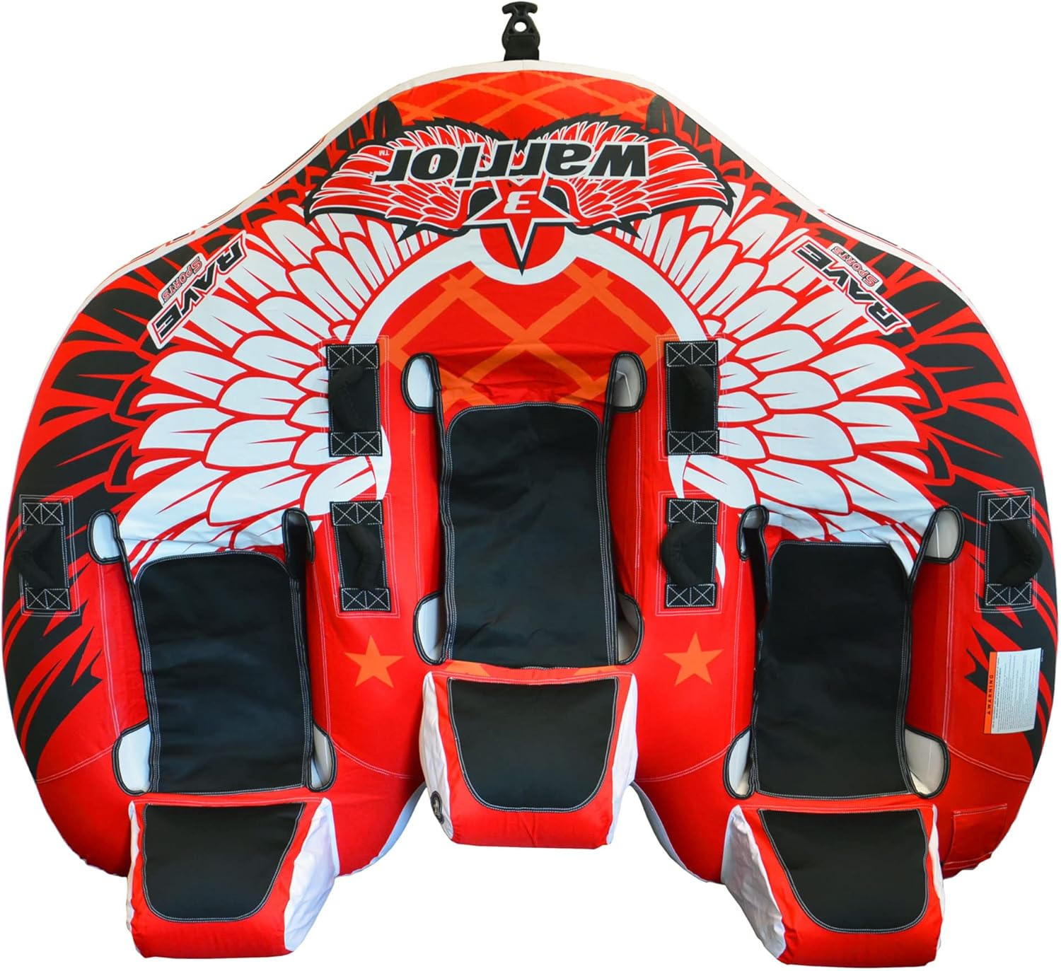 Rave Sports Barco guerrero para 3 personas, rojo