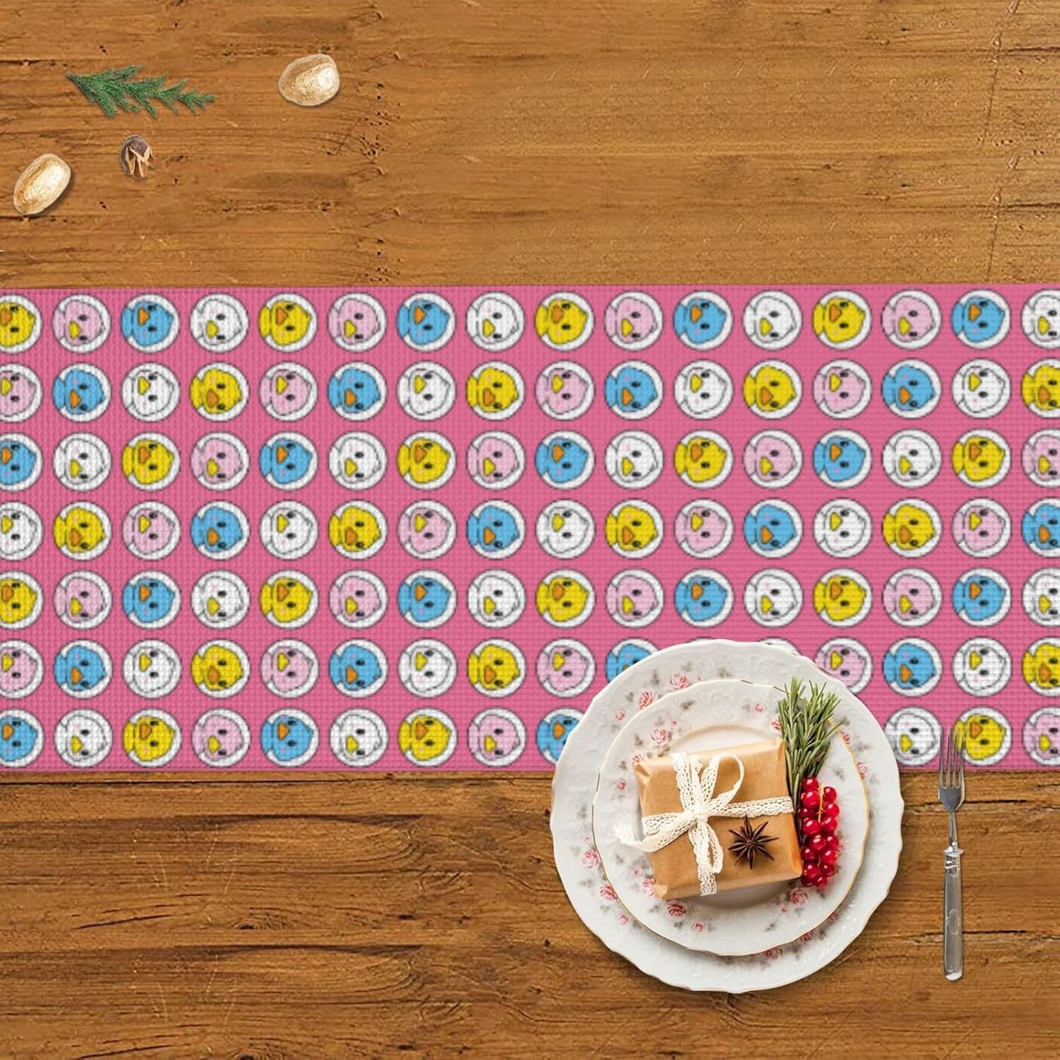 Rubber Duck Christmas Table Runner Dining Table Decor Christmas Decorations Indoor Home Decor Christmas Table Runners Xmas Navidad Decoracion 2023