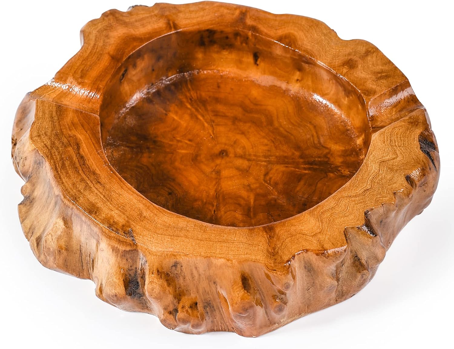 Wooden Cigar Ashtrays Outdoor Indoor Cigar Accessories and Great Gifts for Cigar Lovers, Smokers and Men Ash Tray Different Shapes and Random