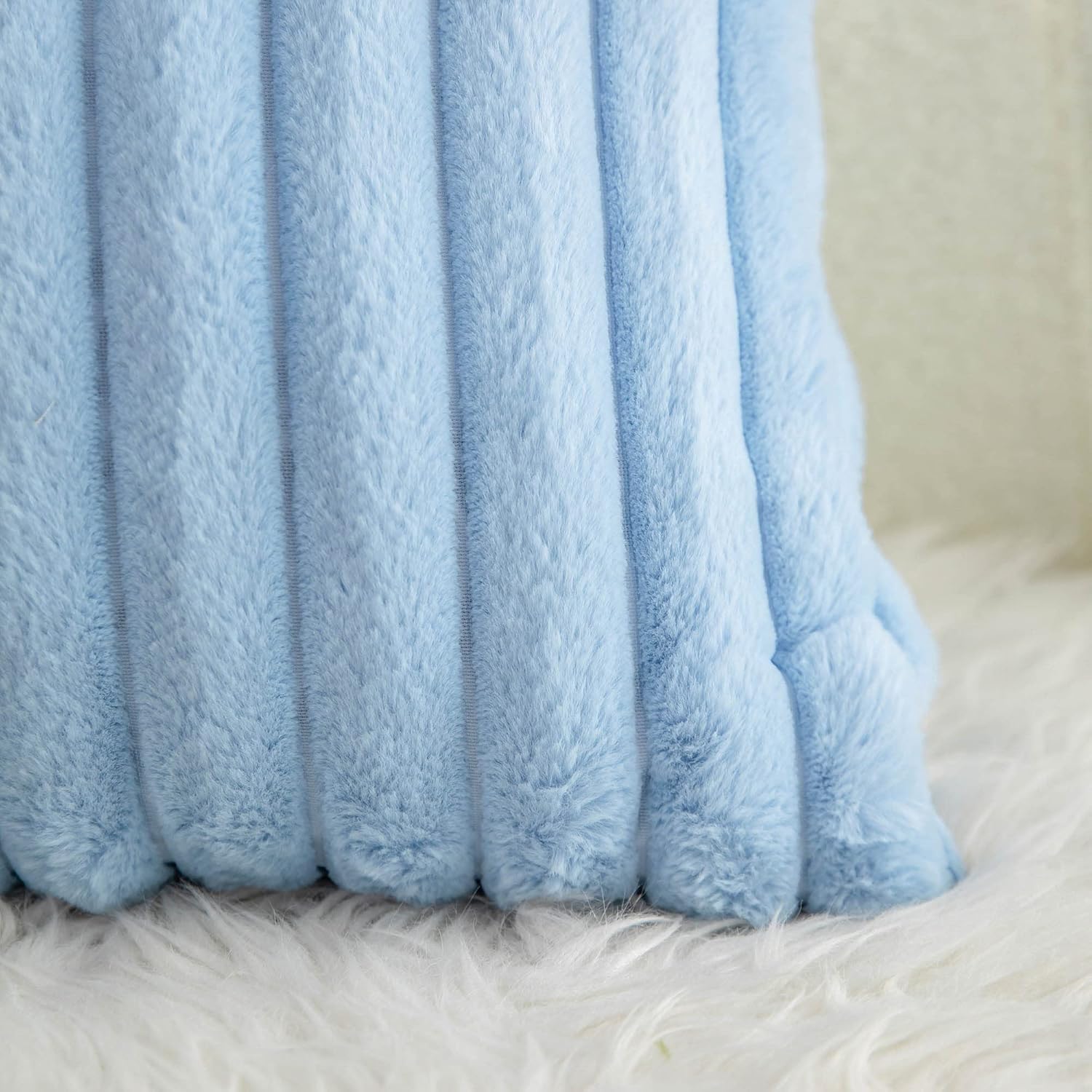 Neelvin Fundas de almohada decorativas de piel sintética de doble cara para sofá, dormitorio, automóvil