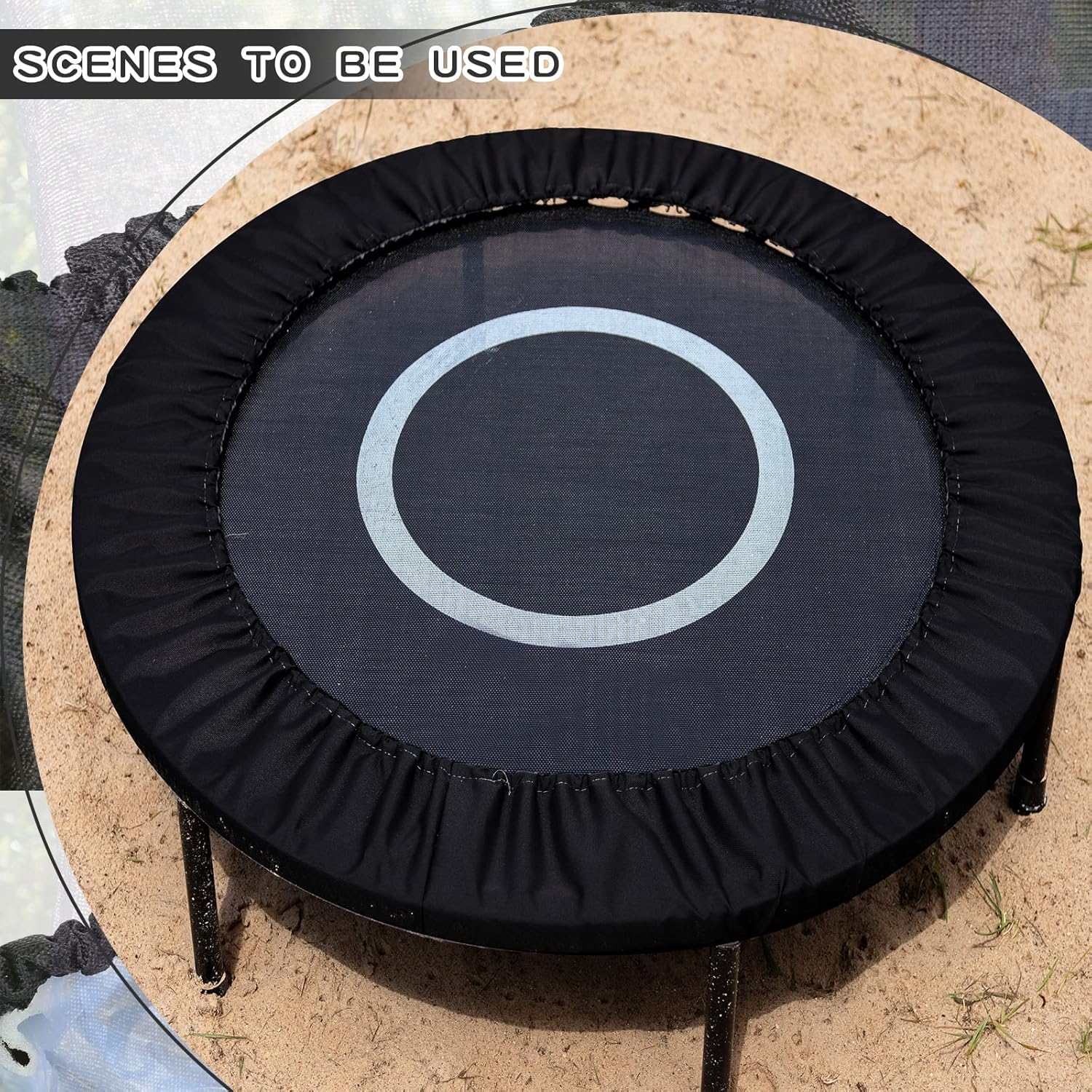 Cubierta de resorte para trampolín, cubierta de seguridad de repuesto para trampolín 600D, cubierta opcional de tela Oxford para cama elástica