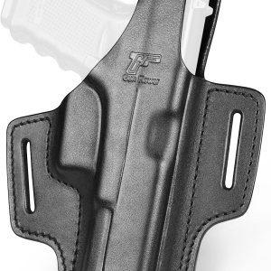 OWB – Funda de pulgar para Colt 1911 y 1911 5 pulgadas, Glock 17 19 19 x 22 23 31 32 45Taurus G2C G3C, PT111 PT140. Funda de cuero de grano completo OWB – Funda de pulgar para Colt 1911 y 1911 5 pulgadas, Glock 17 19 19 x 22 23 31 32 45Taurus G2C G3C, PT111 PT140. Funda de cuero de grano completo