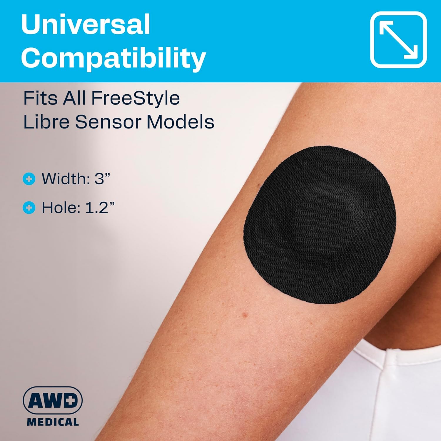 Cubierta de sensor Libre – Negro – 50pack