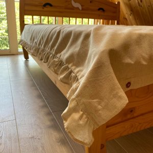 Hemp Duvet Cover with Ruffles 1pc – only Duvet Cover (US Double 80×80″) Hemp Duvet Cover with Ruffles 1pc – only Duvet Cover (US Double 80×80″)