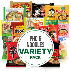 FOODIE BOXX Fideos ramen asiáticos instantáneos con salsa picante Samyang (paquete de 15, fideos Pho) FOODIE BOXX Fideos ramen asiáticos instantáneos con salsa picante Samyang (paquete de 15, fideos Pho)
