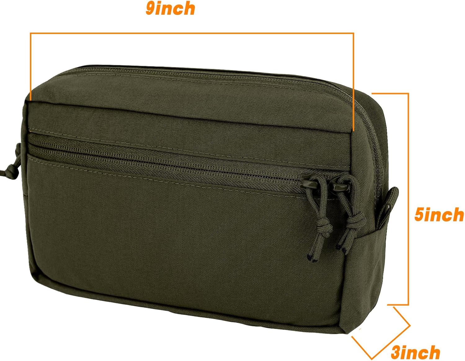 Bolsa táctica Molle Admin Wide GP Utility Bolsas para chaleco y cinturón de servicio como bolsa de almacenamiento ampliada Cummerbund