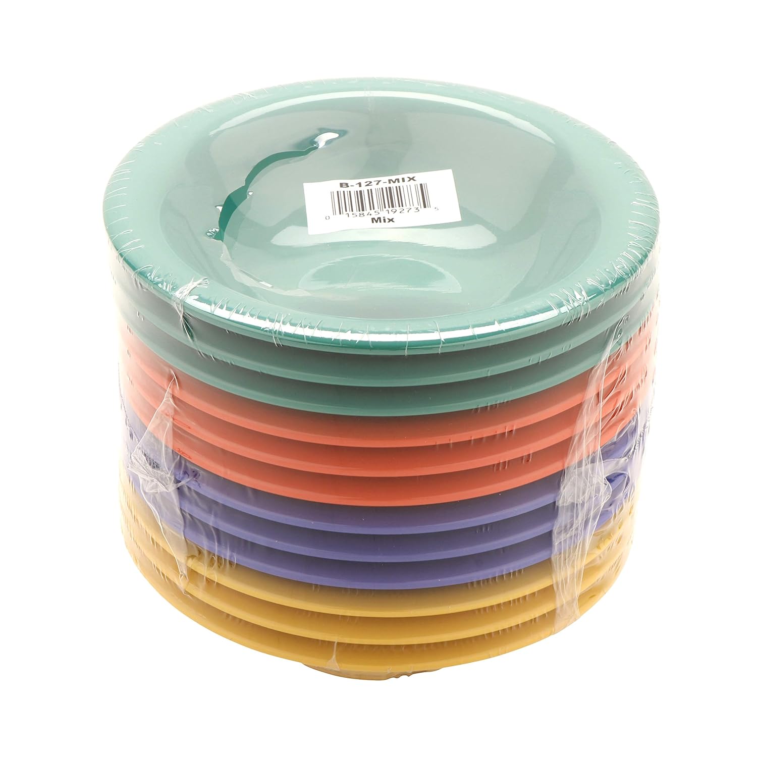 G.E.T. B-127-MIX – Cuenco de melamina con borde estrecho para frutapostre, 12 onzas, varios colores (juego de 12)