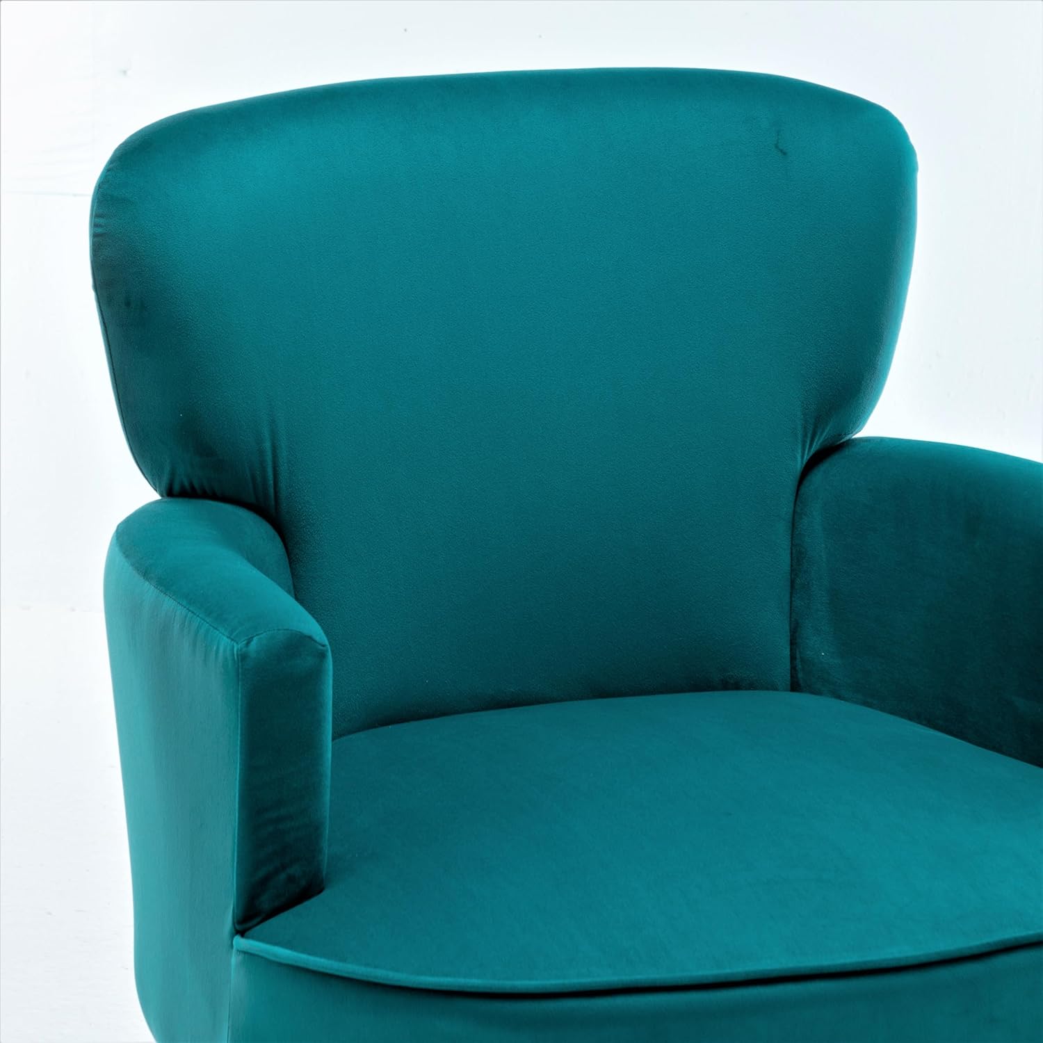 Silla decorativa de terciopelo con patas de metal dorado, sillón tapizado para espacios pequeños a medianos, sala de estar moderna, dormitorio,