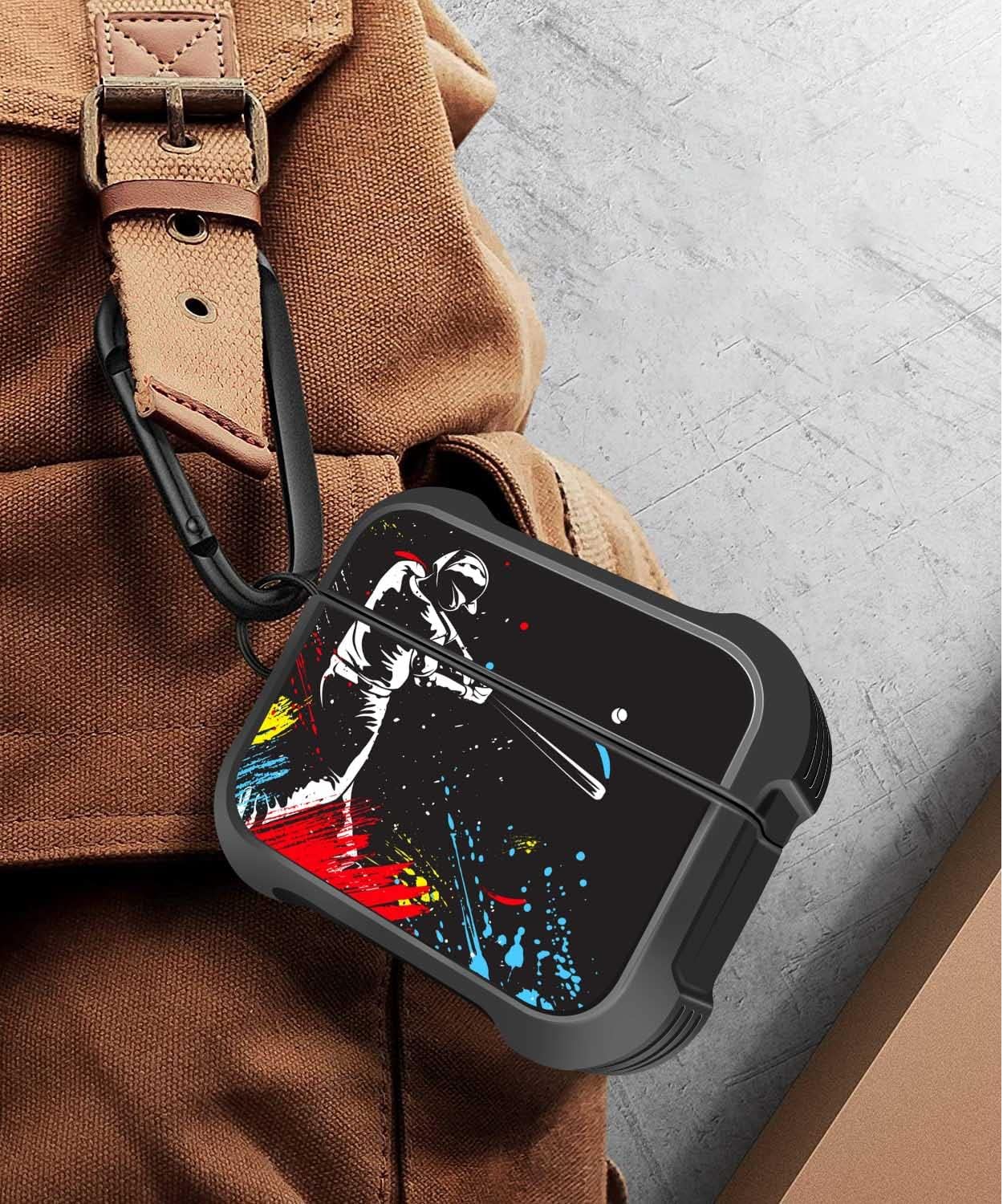 MINGDAO Funda de carga compatible con AirPods Pro 2nd  AirPods Pro, funda protectora de TPU suave con patrón a prueba de golpes (Paint Splash