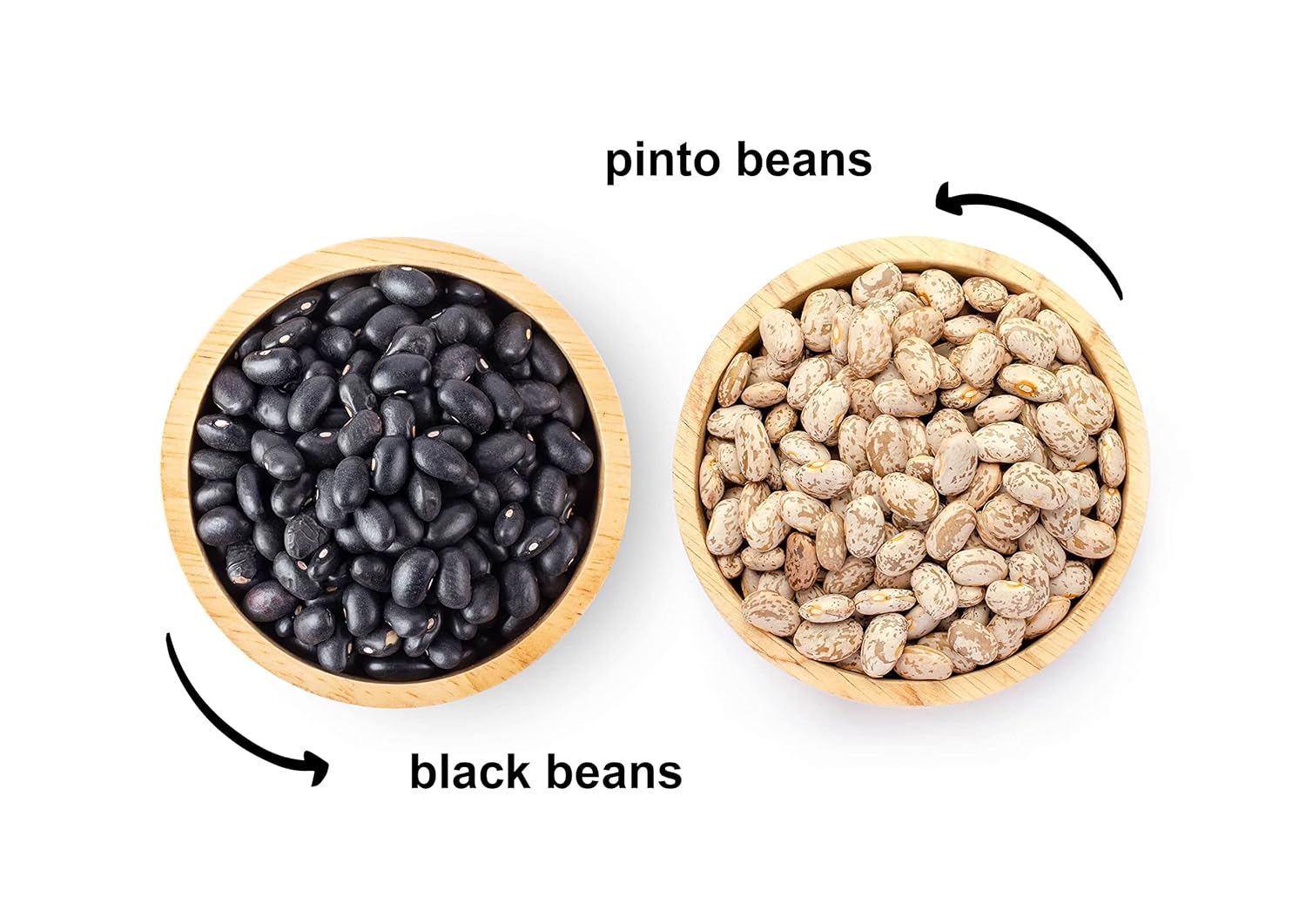 Food to Live Paquete de 2 frijoles secos de alta calidad, frijoles negros (5 libras), frijoles pintos (5 libras), sin OMG, crudos, germinables, a