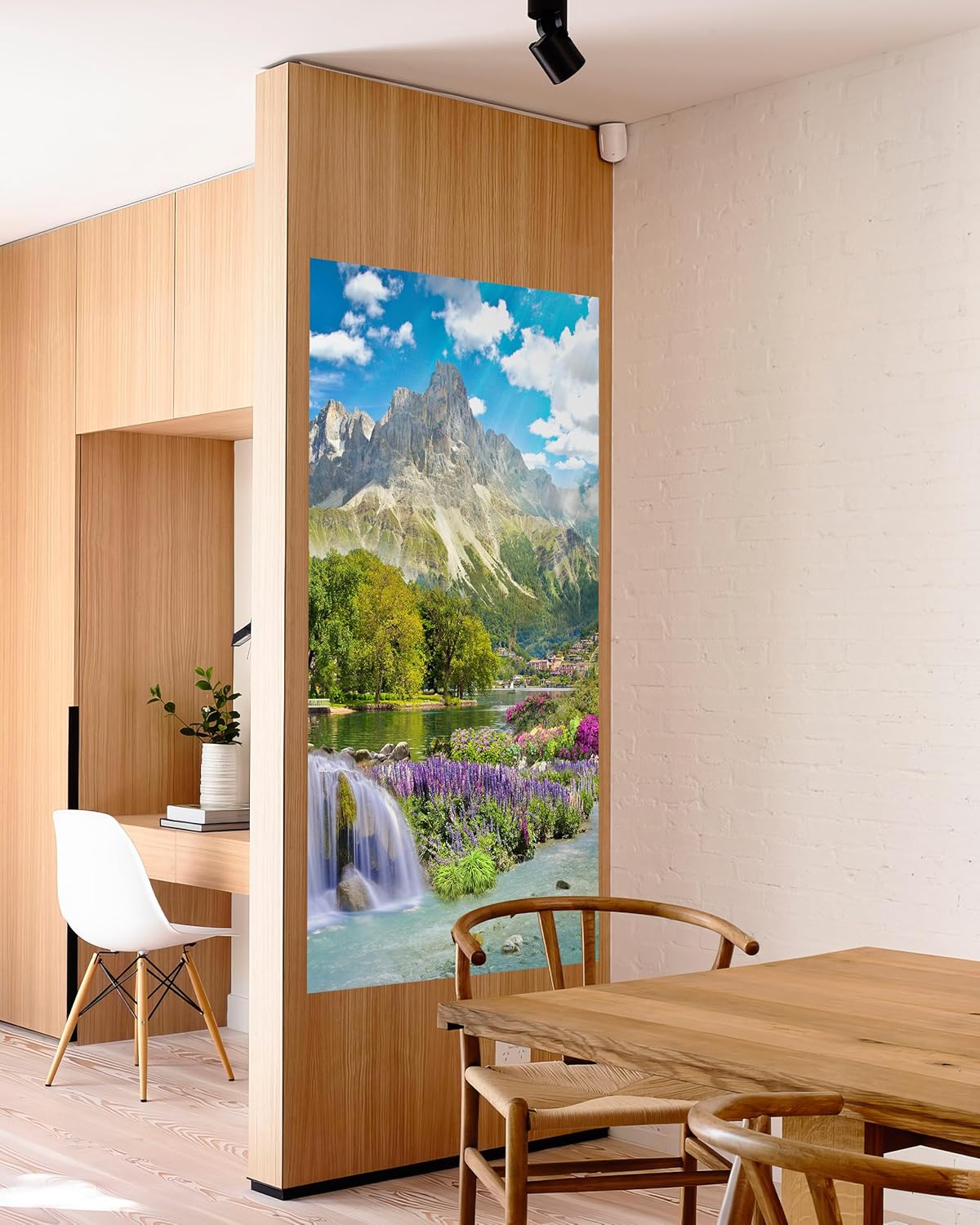 FLFK Adhesivo para puerta  Mural de puerta autoadhesivo extraíble para decoración del hogar, 30.3 pulgadas de ancho x 78.7 pulgadas de largo, juego