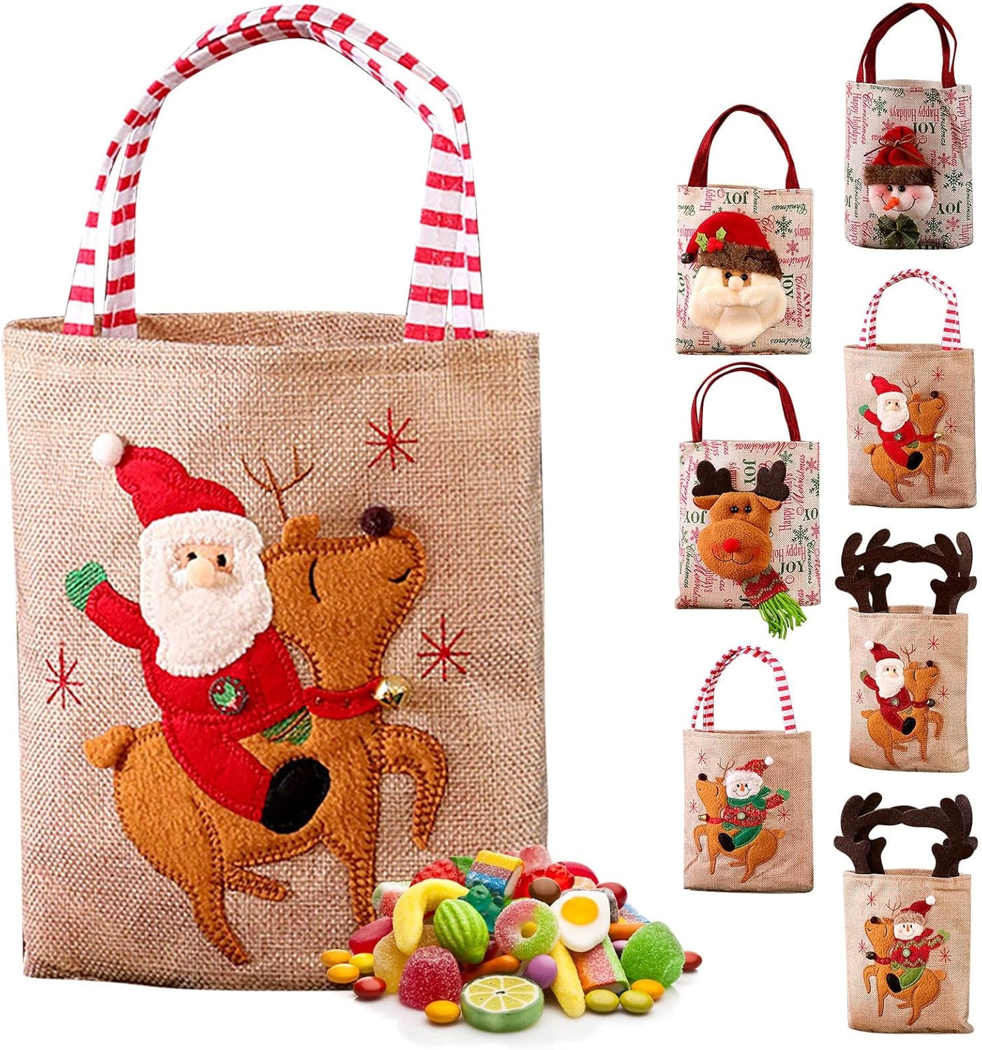 Cesta de lavandería Cesta de decoración de Navidad Bolsa de suministros de Navidad Centro comercial de hotel, librería de decoración para niños,