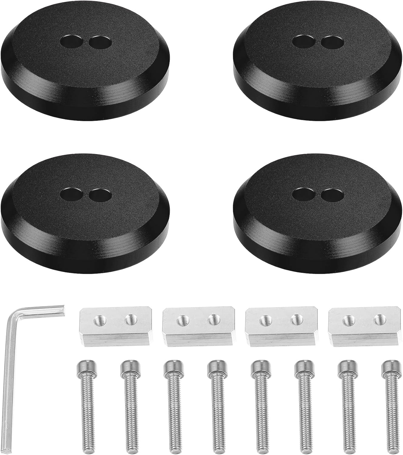 X AUTOHAUX 4 almohadillas de aluminio Jack Pucks para Chevrolet Corvette C5 C6 C7 C8 Z06 ZR1 1997-2021 Jack Lift Pad Jack Lift Pad Adaptador de