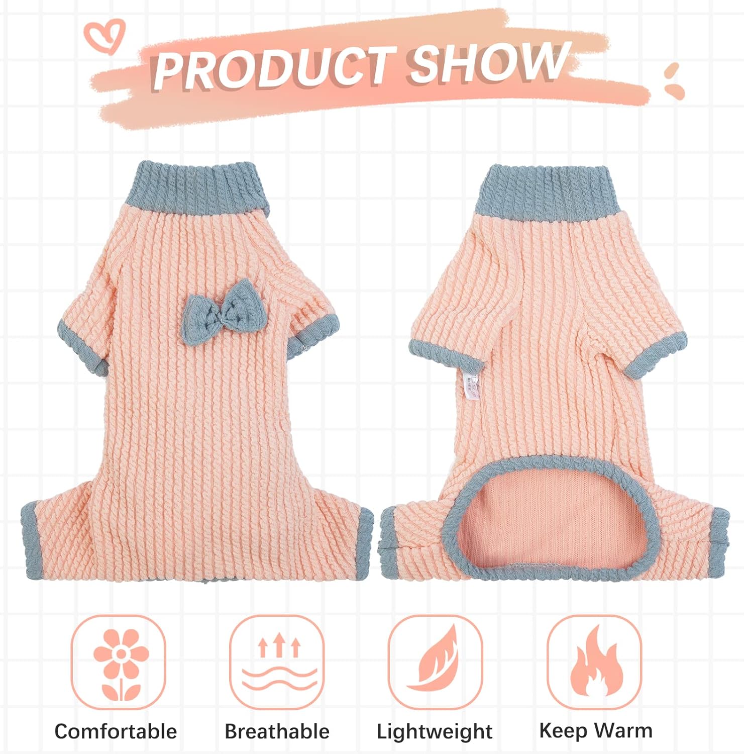 DENTRUN Sphynx – Suéter de invierno cálido para gatos sin pelo, lindo suéter de alta elasticidad, camisas de gatito, transpirable, para ocio,