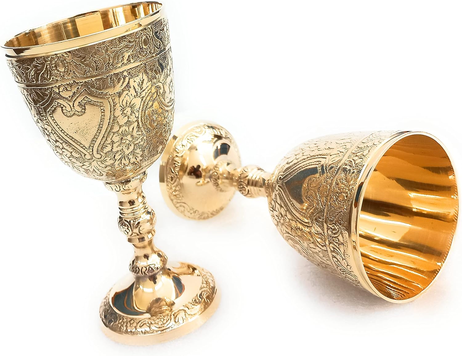ALADEAN Copas de cáliz vintage de 12 piezas  Copas de vino real del rey Arturo  Copa medieval renacentista para copas de comunión, paquete de