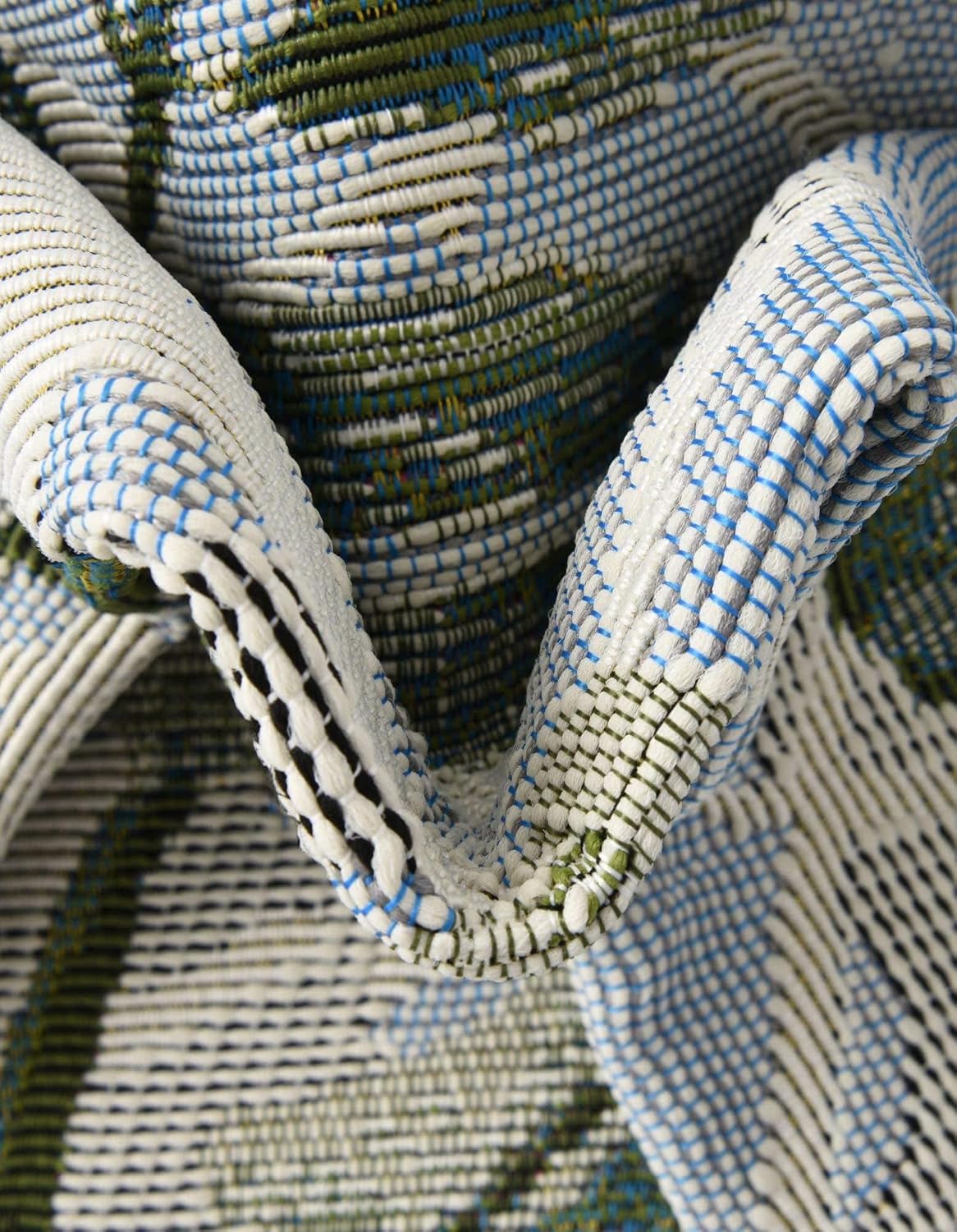 Unique Loom Outdoor Botanical Collection – Alfombra de área – Chanticleer (4 pies 1 pulgada x 6 pies 1 pulgada rectangular, multicolor, azul)