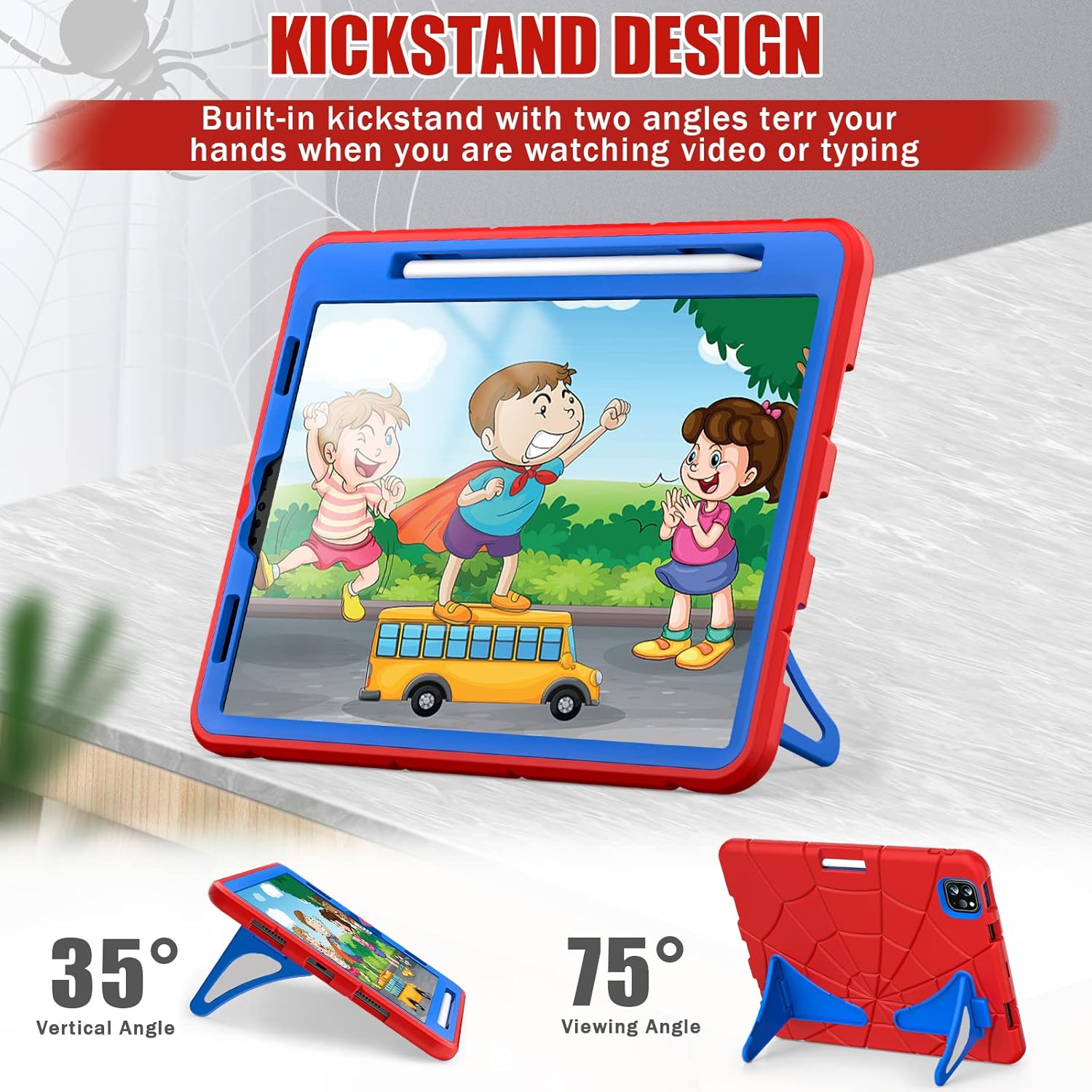Funda para iPad Air de 54 generación de 10.9 pulgadas (20222020), iPad Pro de 11 pulgadas, resistente a prueba de golpes para niños, iPad Air 45,