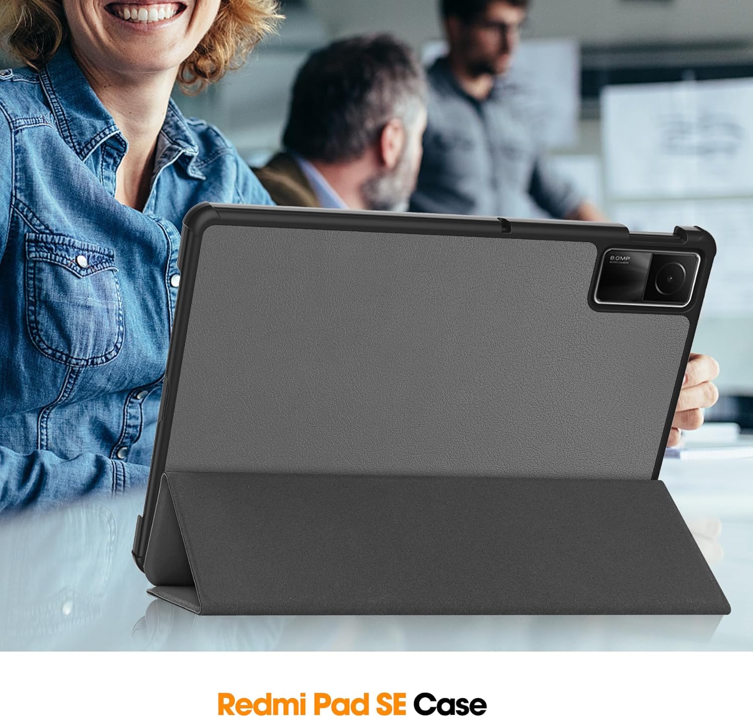 Fundas triples para tablet Xiaomi Redmi Pad SE de 11 pulgadas 2023, función inteligente de reposoencendido automático para RedMi Pad SE de 11