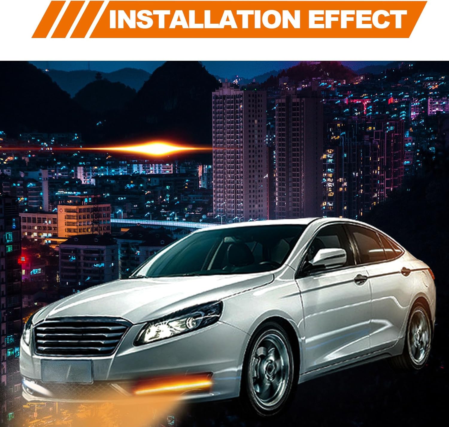 Tira de luz LED de circulación diurna para automóvil, 6.7 pulgadas, súper brillante, impermeable, para automóvil, motocicleta, luz de 12 V, DRL,