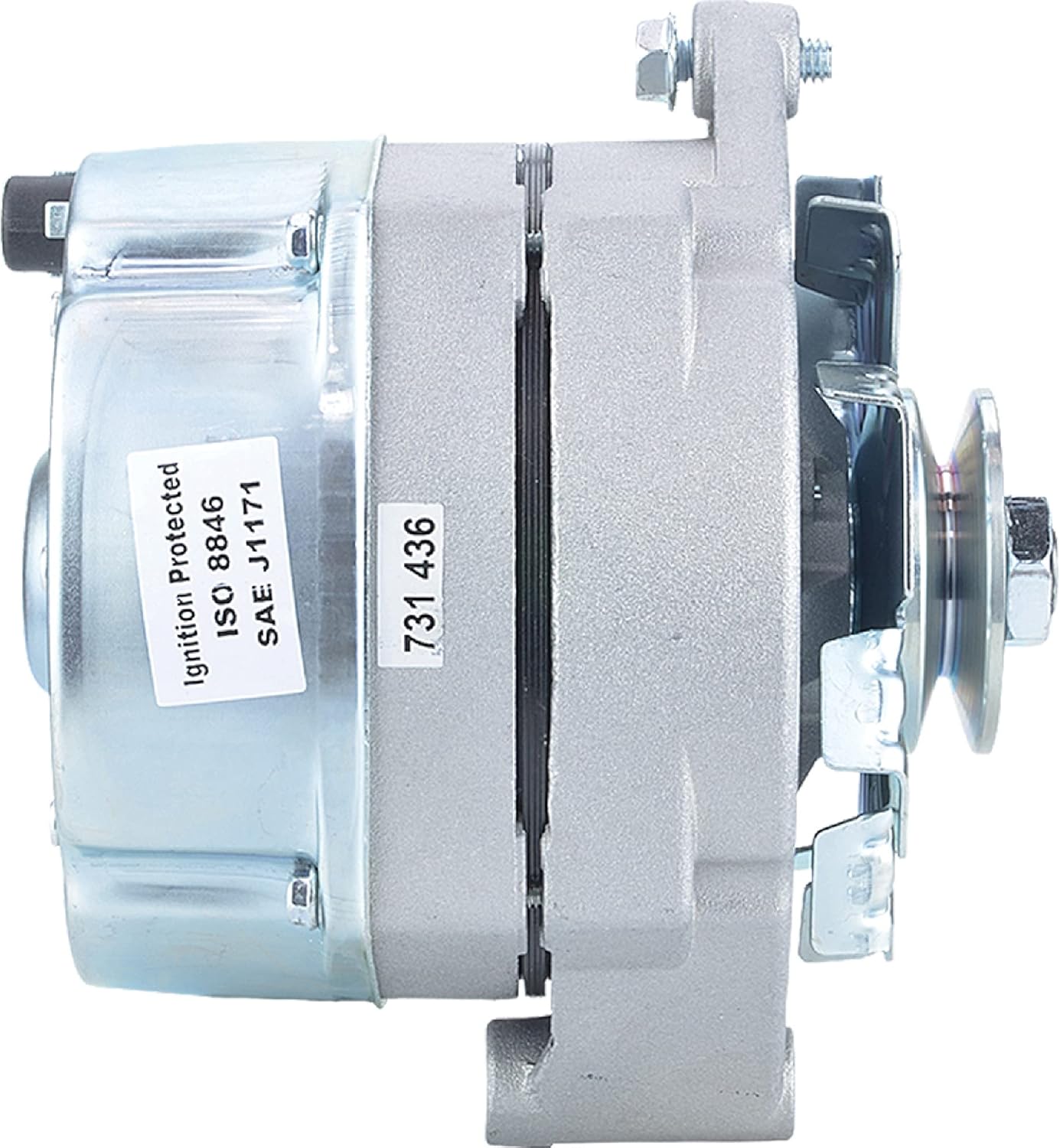 Total Power Parts Alternador 400-12483 Compatible conReemplazo para 105 AMP Delco Marine Mercruiser 1-Wire