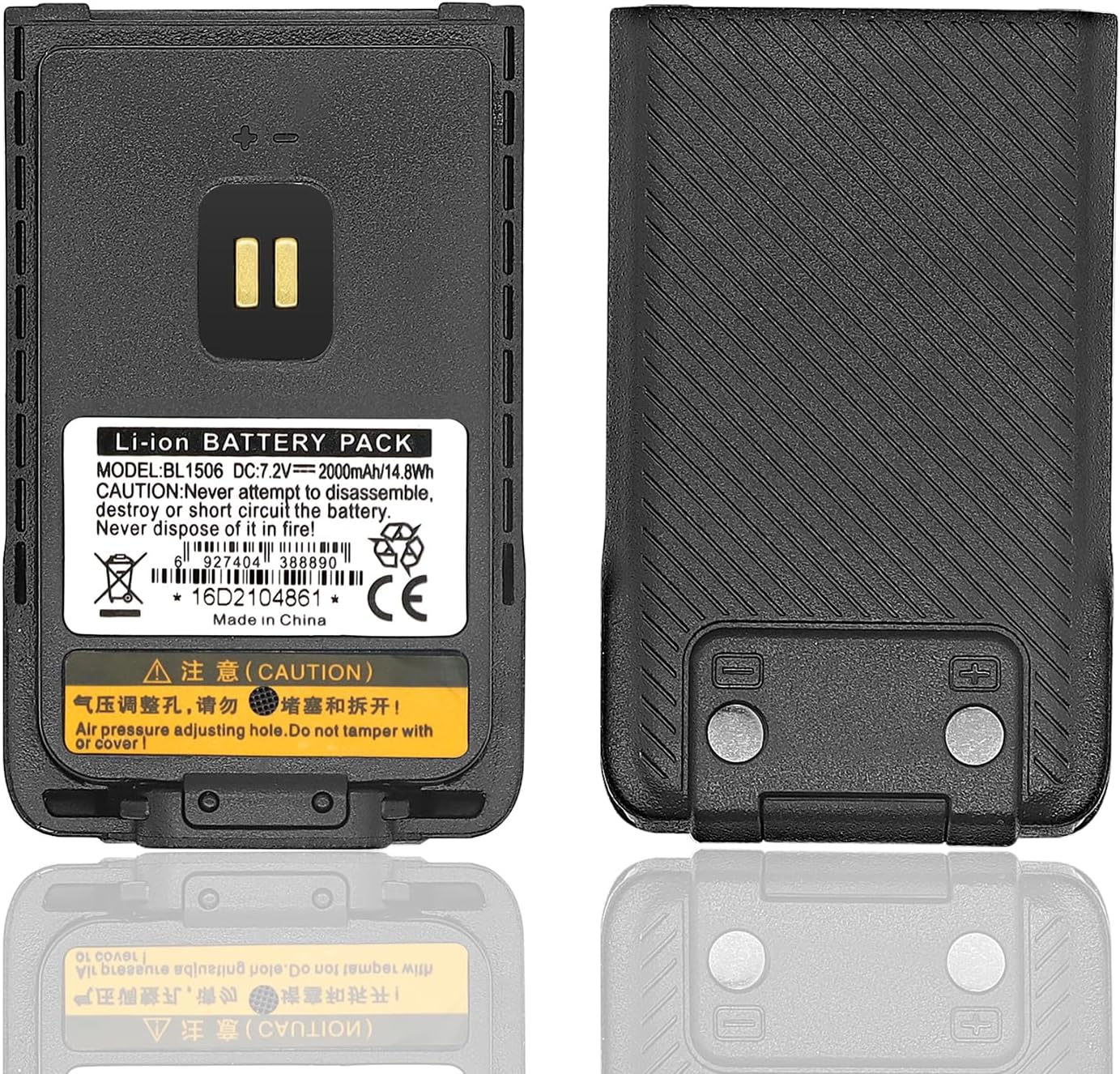 LIENIAO Batería BL1506 BL2018 de 2000 mAh 2023 nueva versión para Hytera BD502i Batería BD500 BD505 BD506 BD50X PH-608 BD555 BD552i BD612i BD500 2