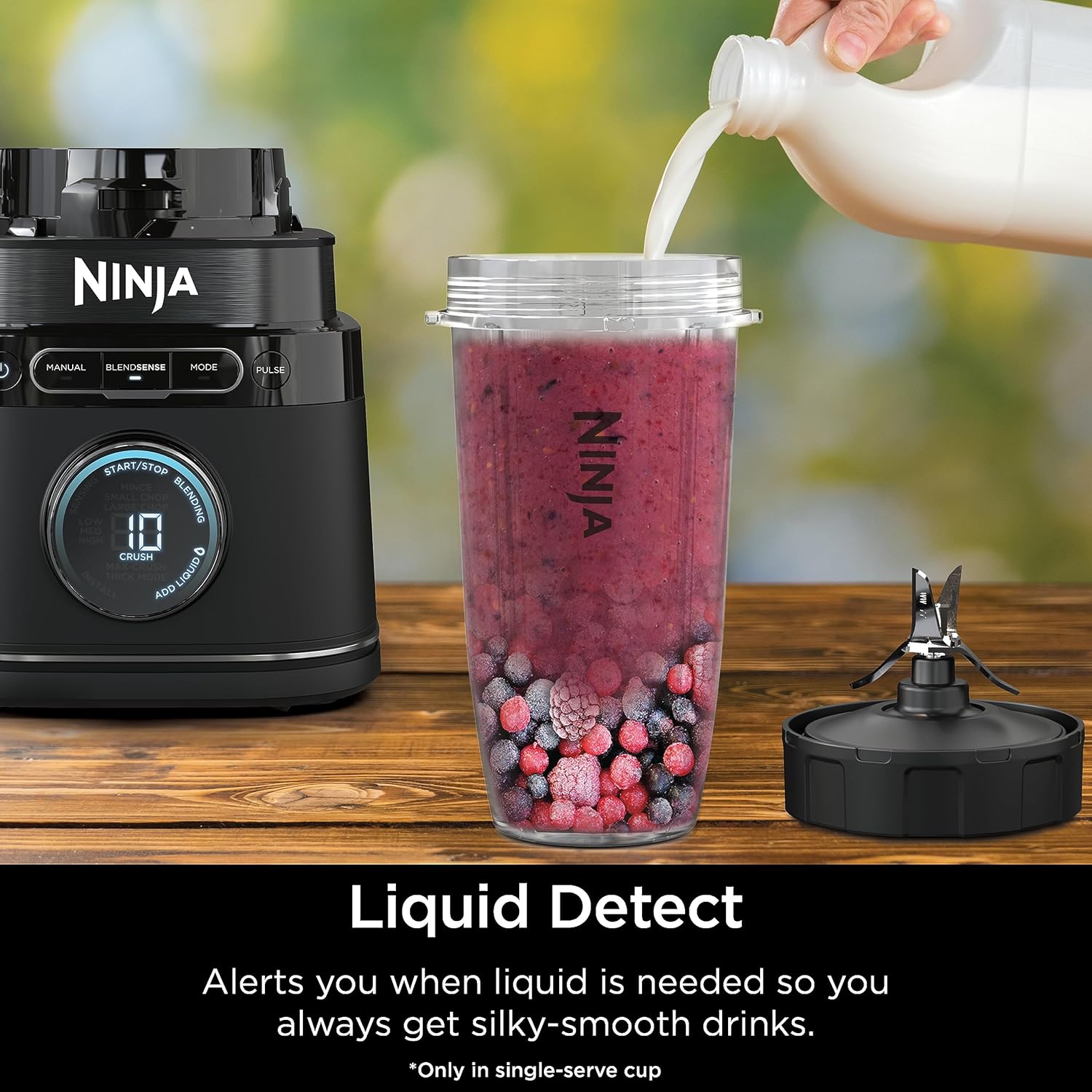 Ninja TB401 Detect Kitchen System Power Blender + Processor Pro, tecnología BlendSense, licuadora, picar y batidos, 1800 vatios máximos, jarra de 72