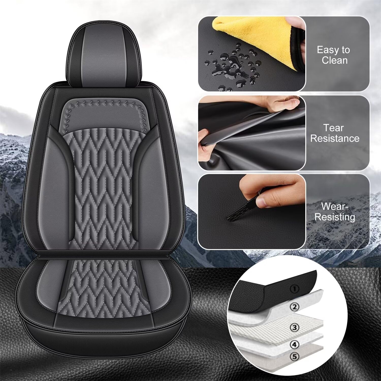 AOMSAZTO Funda de asiento de automóvil personalizada para ChevroletChevy Trailblazer 2021 2022 2023 2024, protector de cojín de asiento de