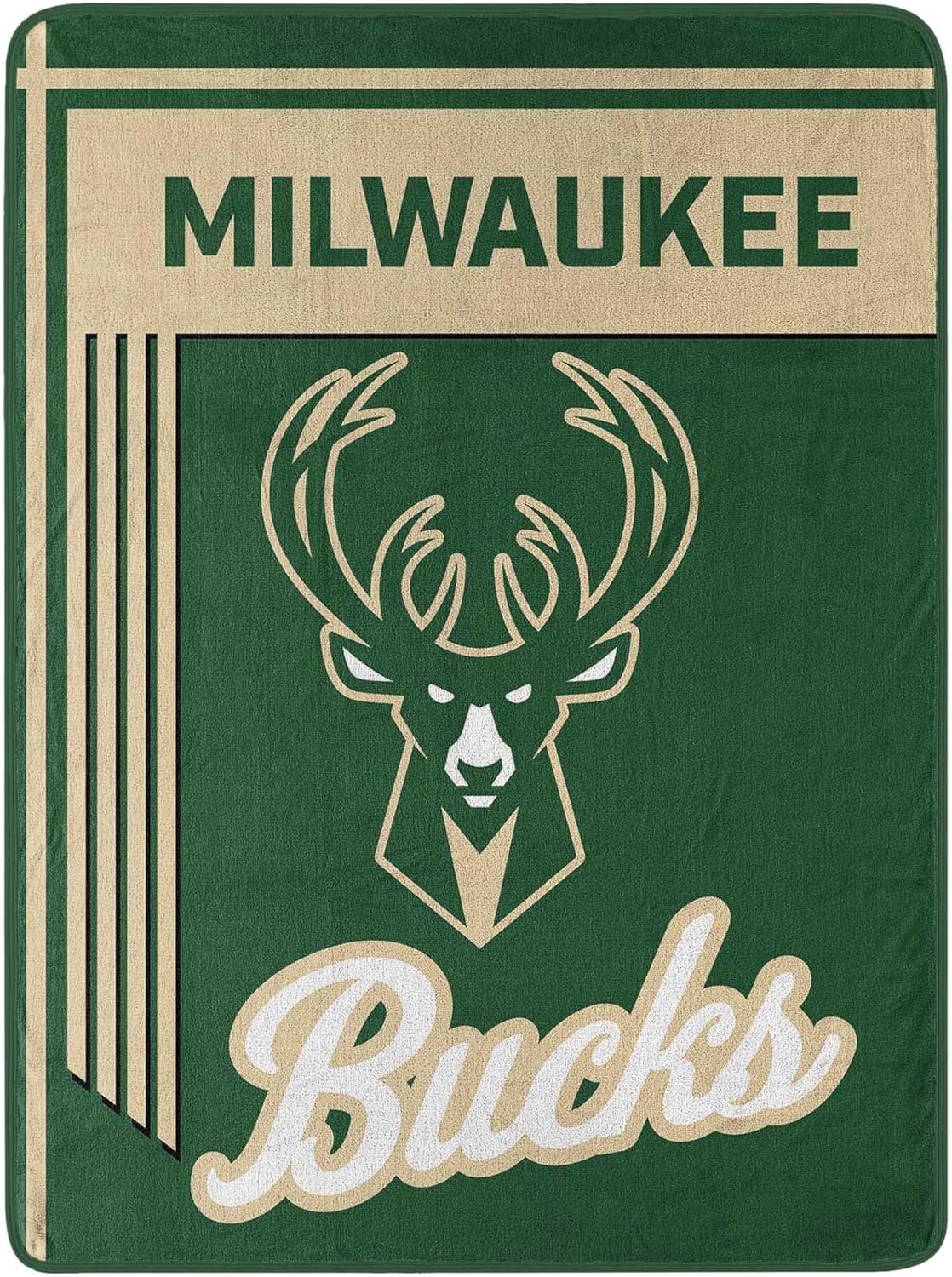 Northwest NBA Milwaukee Bucks – Manta de microfibra de 46 x 60 pulgadas