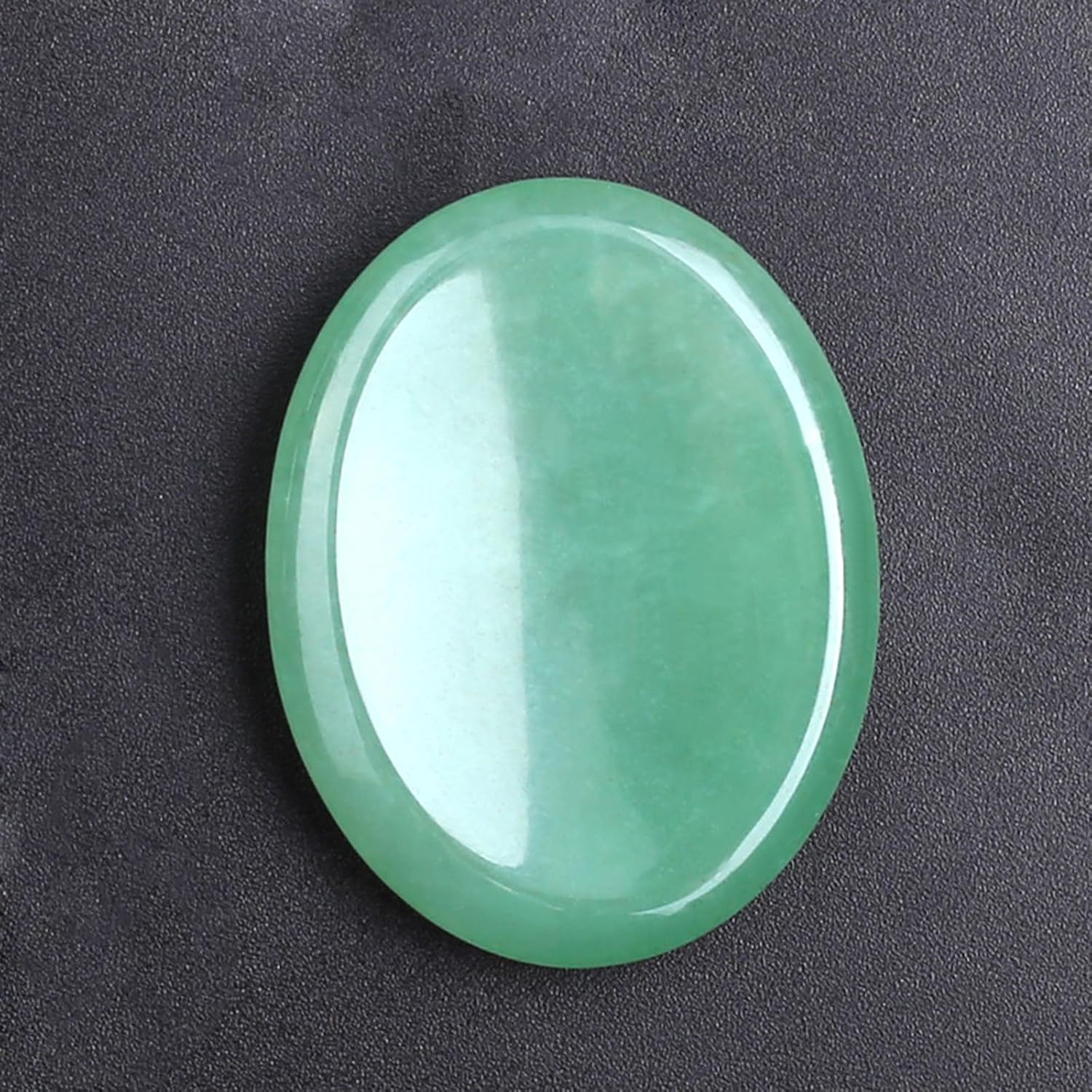 Paquete de 2 increíbles piedras preciosas de cristal para la ansiedad y la preocupación del pulgar para meditación del estrés, artículos de alivio