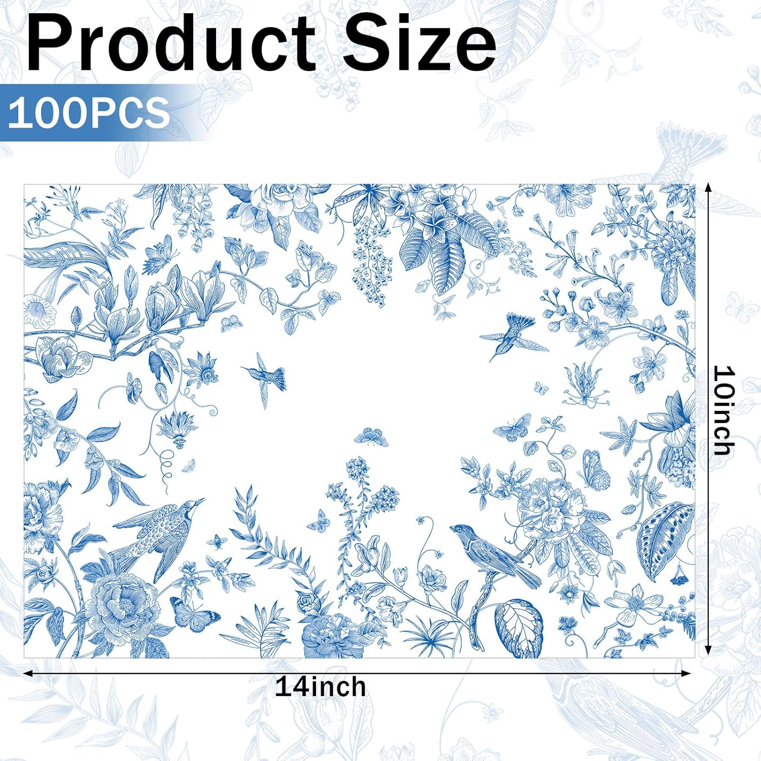 100 manteles individuales de papel desechables para mesa de comedor, manteles individuales a granel, para decoración de mesa de cena, despedida de