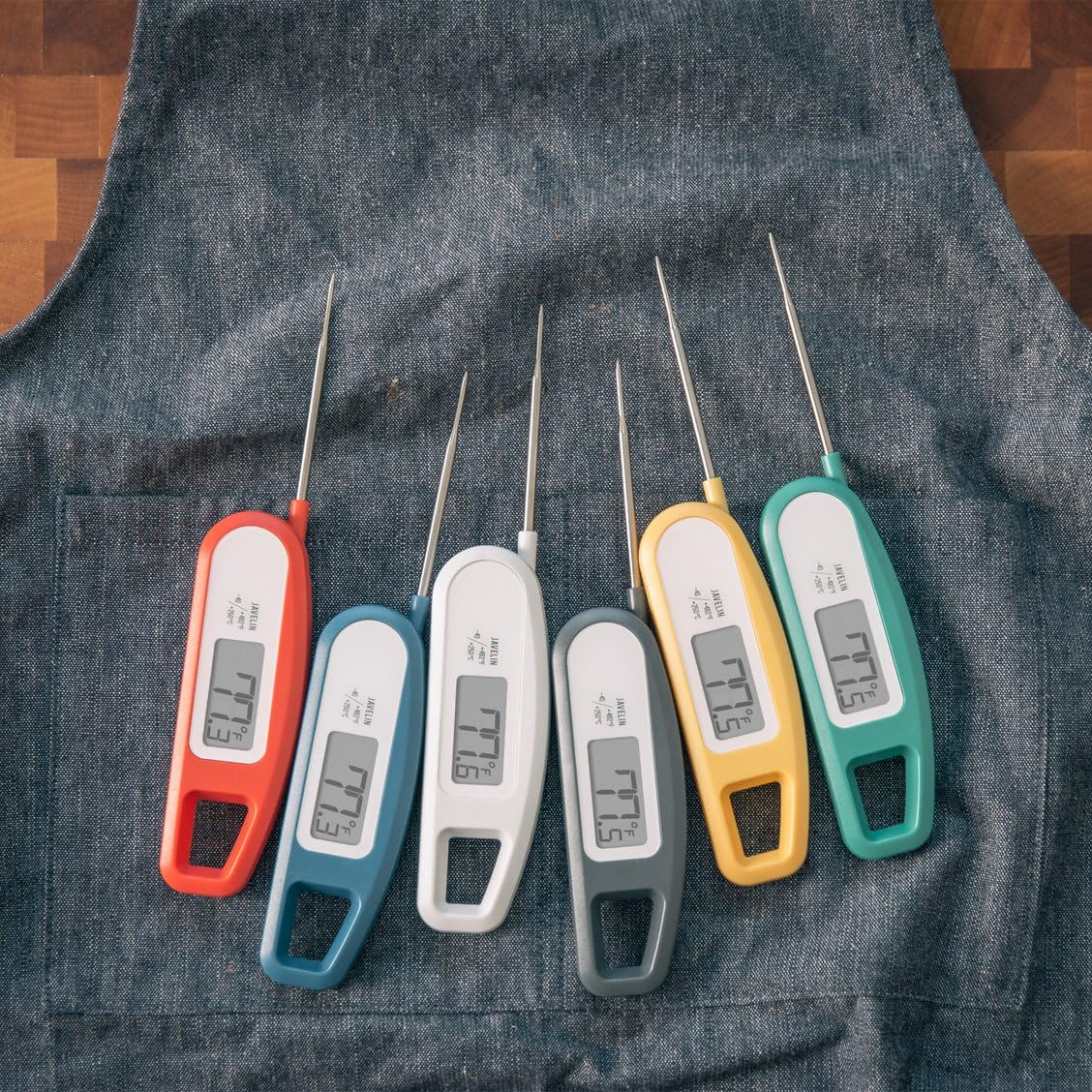 Termómetro para carne digital instantáneo Javelin de Lavatools, Índigo