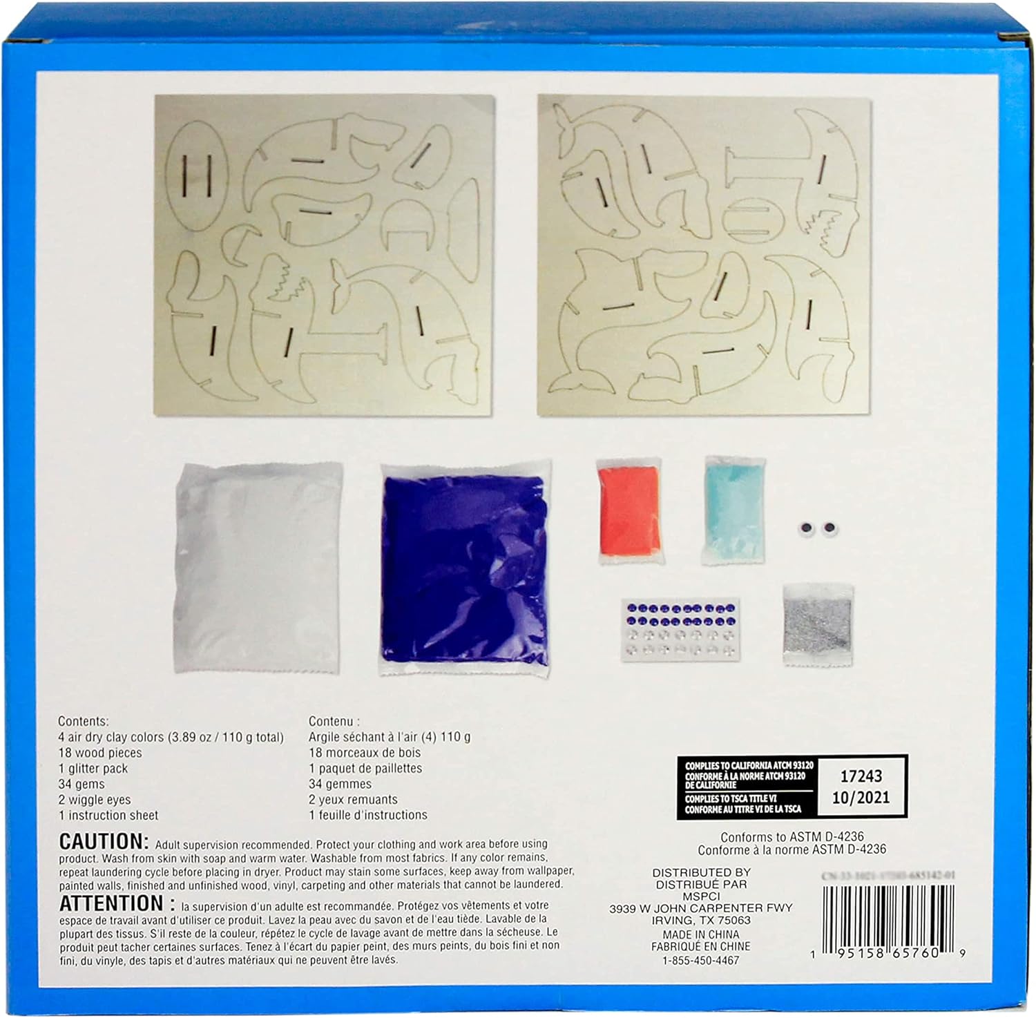 Kit de tiburón arcilla 3D de Creatology