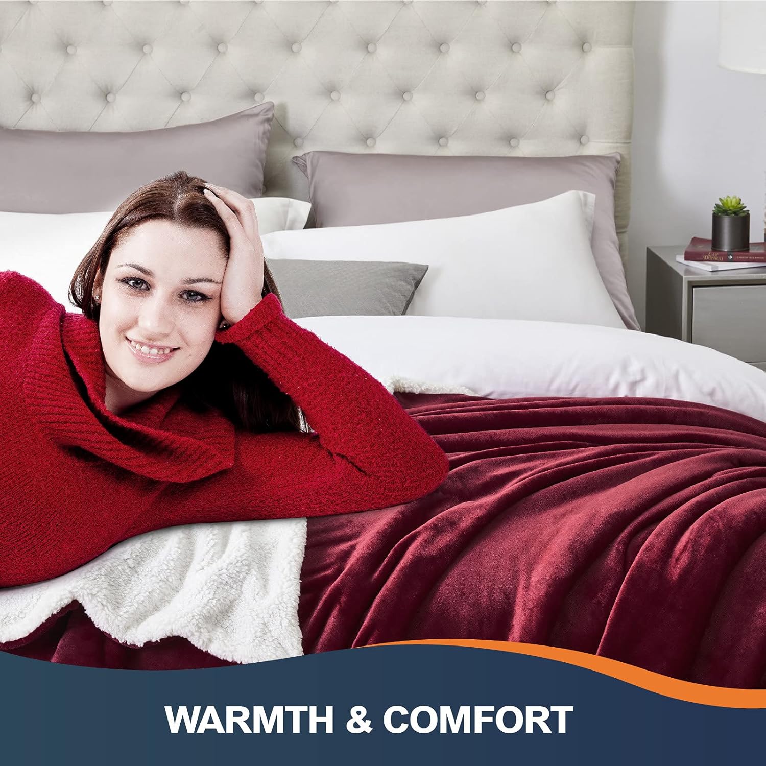 Walensee Sherpa – Manta de forro polar de felpa, muy suave, reversible, manta de franela de microfibra para sofá, cama, sofá ultra lujoso, cálido y
