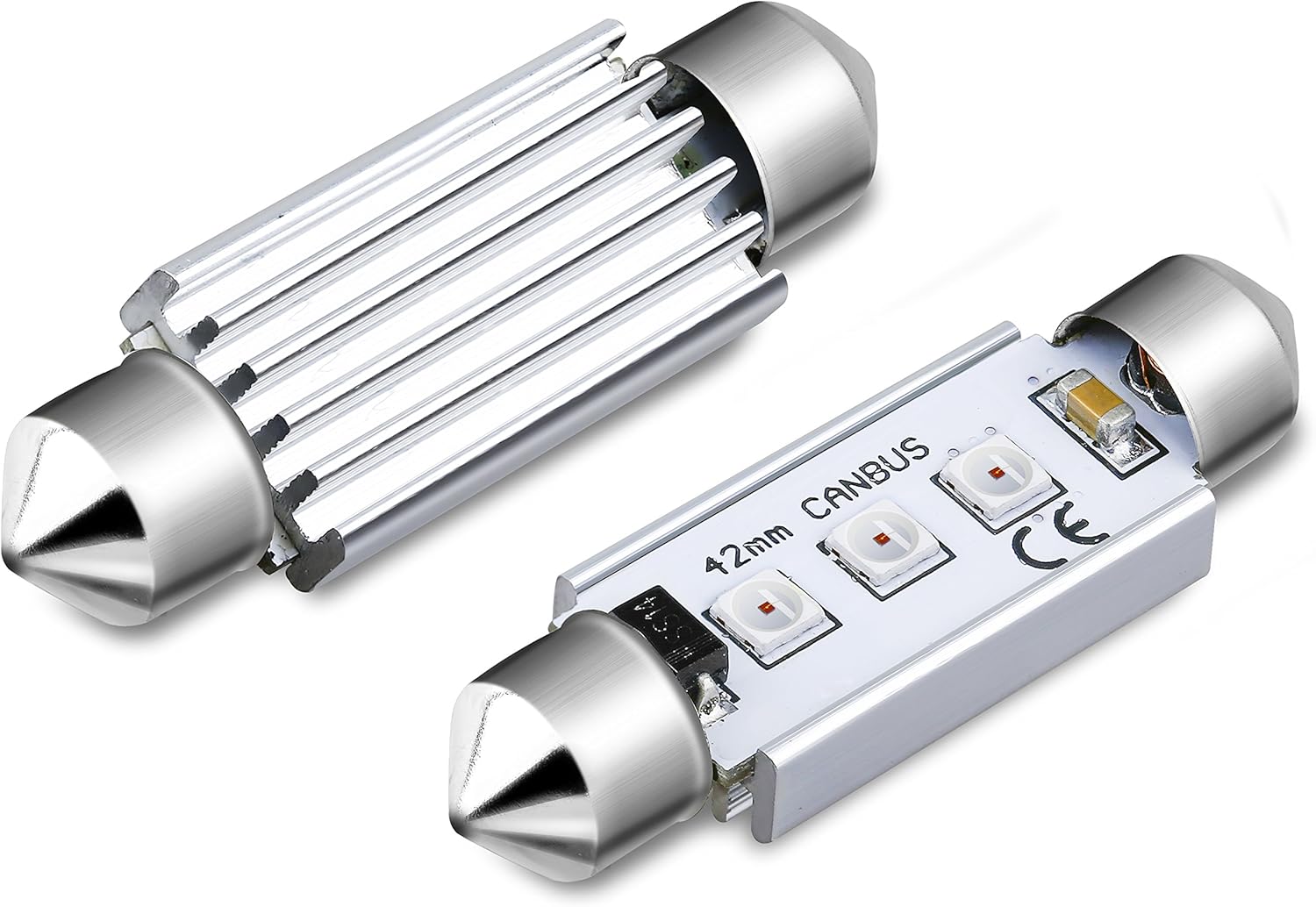 Alla Lighting CANBUS 211-2 578 Bombillas LED superbrillantes de 1.614 in, 1.654 in, festoon 3030 SMD 212-2 569 6413 para mapa interior, cúpula,