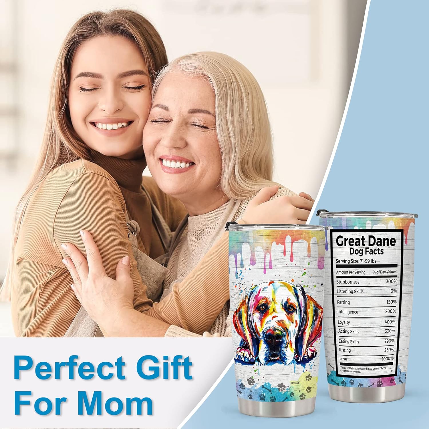 Regalos para los amantes del gran danés para el día del padre, regalos para los dueños, día del padre, regalo de cumpleaños para mamá gran danesa,