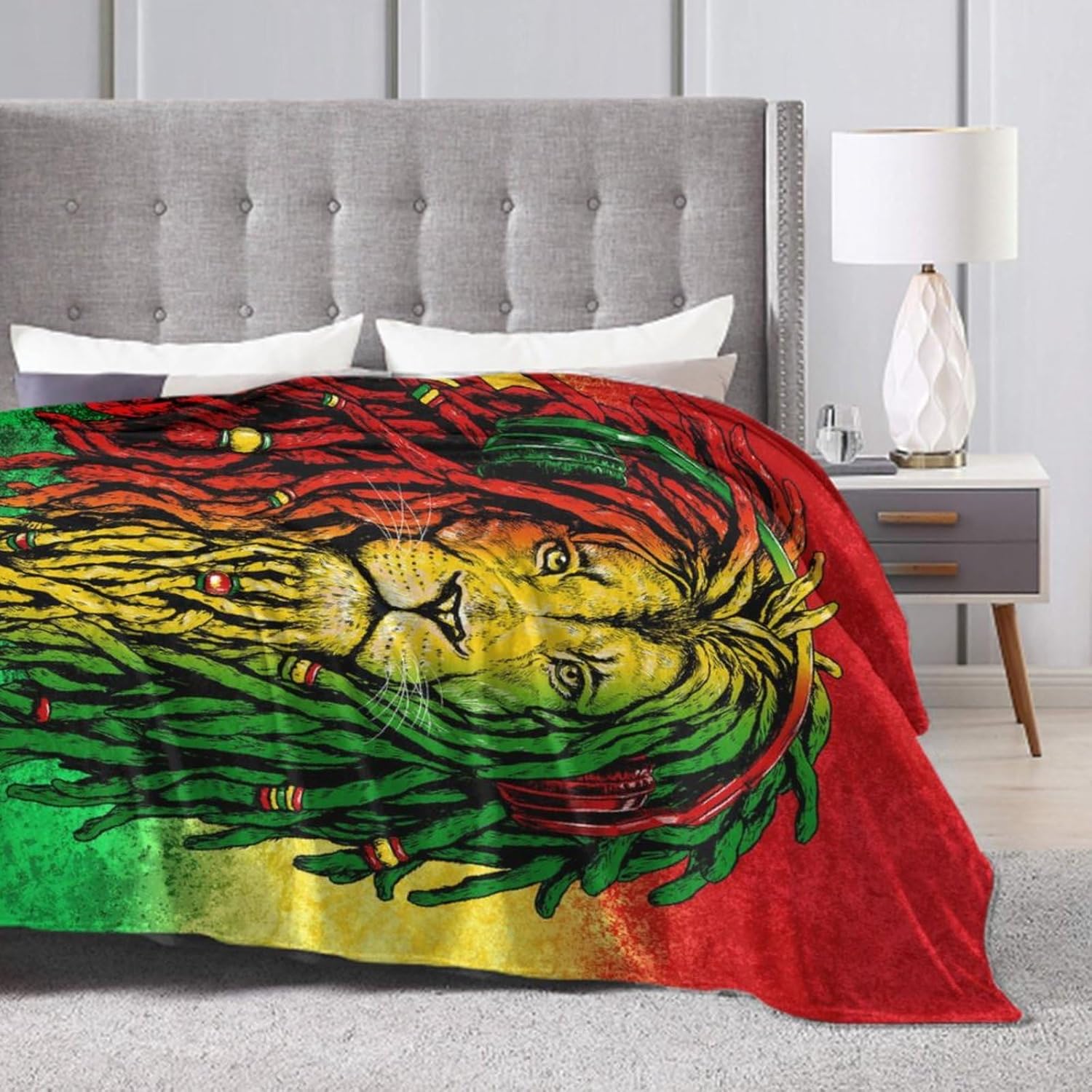 Supdreamc Manta ligera de franela acogedora, cálida y esponjosa para sofá, cama, sala de estar, oficina, manta de forro polar para viajes,