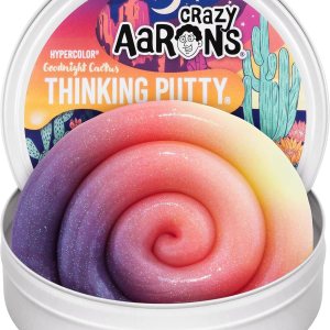 Crazy Aaron’s Goodnight Cactus Hypercolor Thinking Putty – Masilla de pensamiento de lata de 4 pulgadas – Masilla sensorial no tóxica – Nunca se Crazy Aaron’s Goodnight Cactus Hypercolor Thinking Putty – Masilla de pensamiento de lata de 4 pulgadas – Masilla sensorial no tóxica – Nunca se