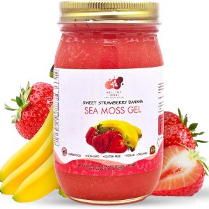 Healthy Herbs – Gel de musgo marino (plátano y fresa dulce) elaborado en forma silvestre a partir de jamaicana Santa Lucía Gold Seamoss Healthy Herbs – Gel de musgo marino (plátano y fresa dulce) elaborado en forma silvestre a partir de jamaicana Santa Lucía Gold Seamoss