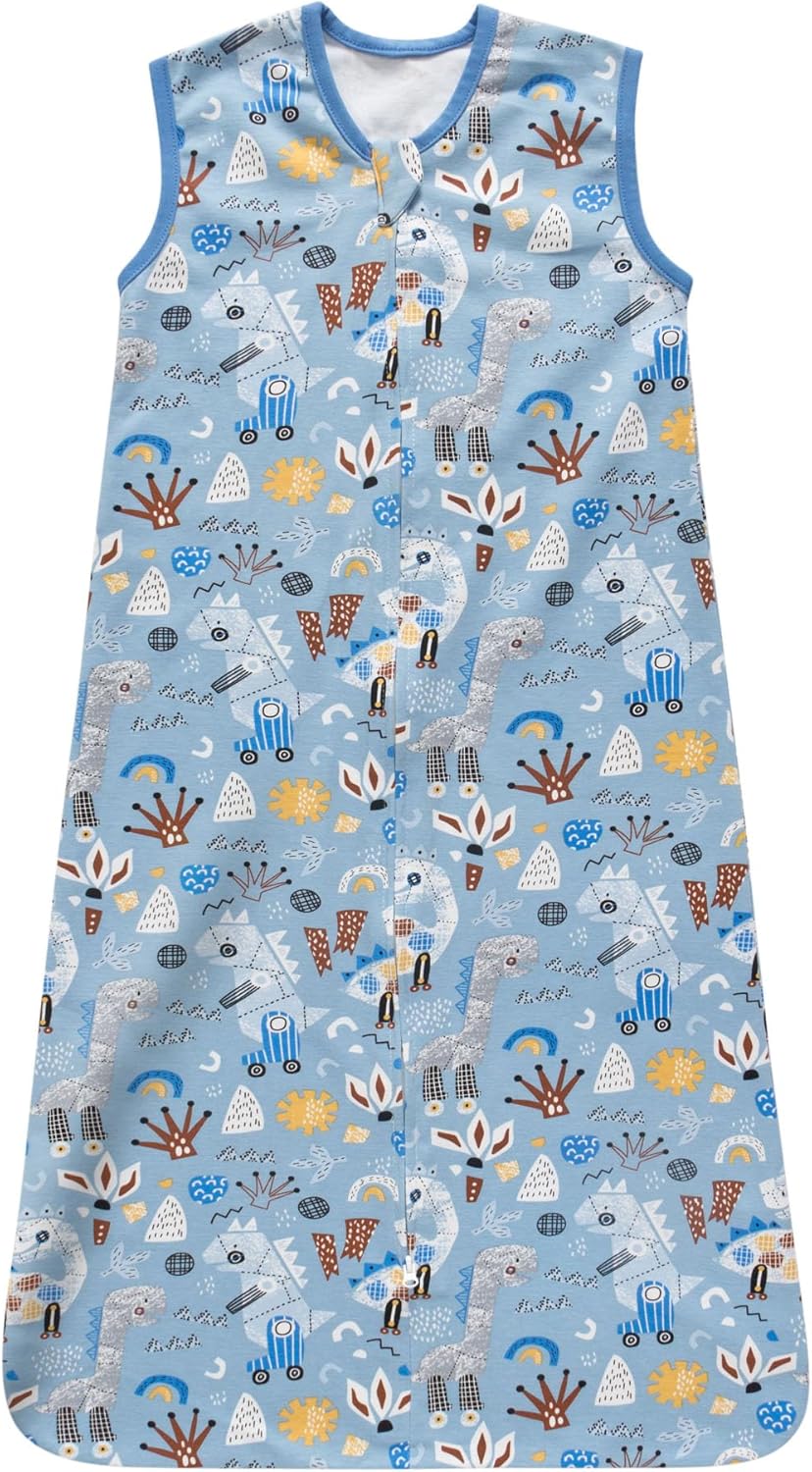 Little Tots Saco de dormir para bebé, cómoda manta con cremallera para bebé, cremallera de 2 vías, 100% algodón, saco de dormir TOG 0.5