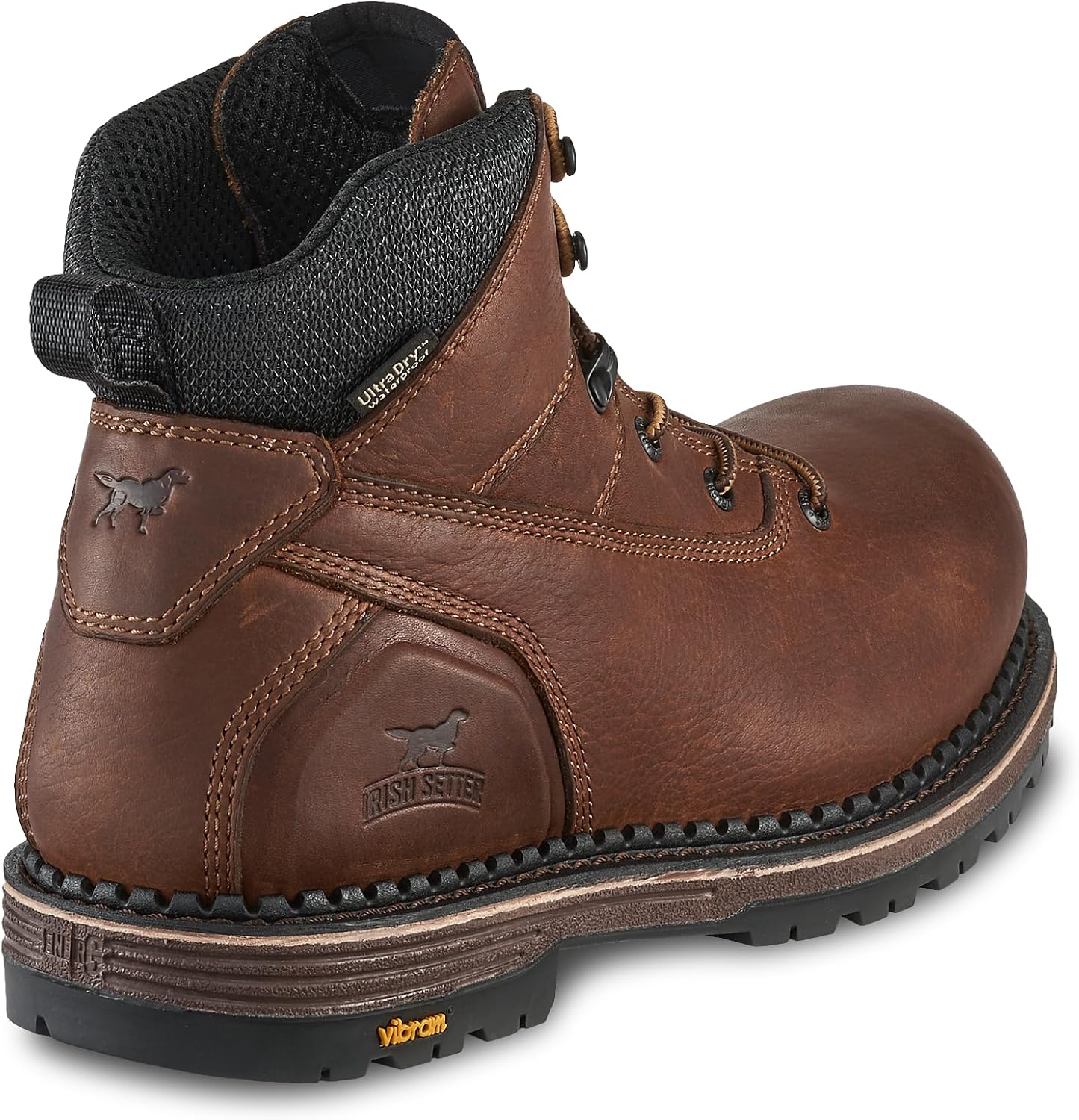 Irish Setter, Edgerton, Botas de trabajo, para hombre, 6 pulgadas, impermeables, punta suave, color marrón