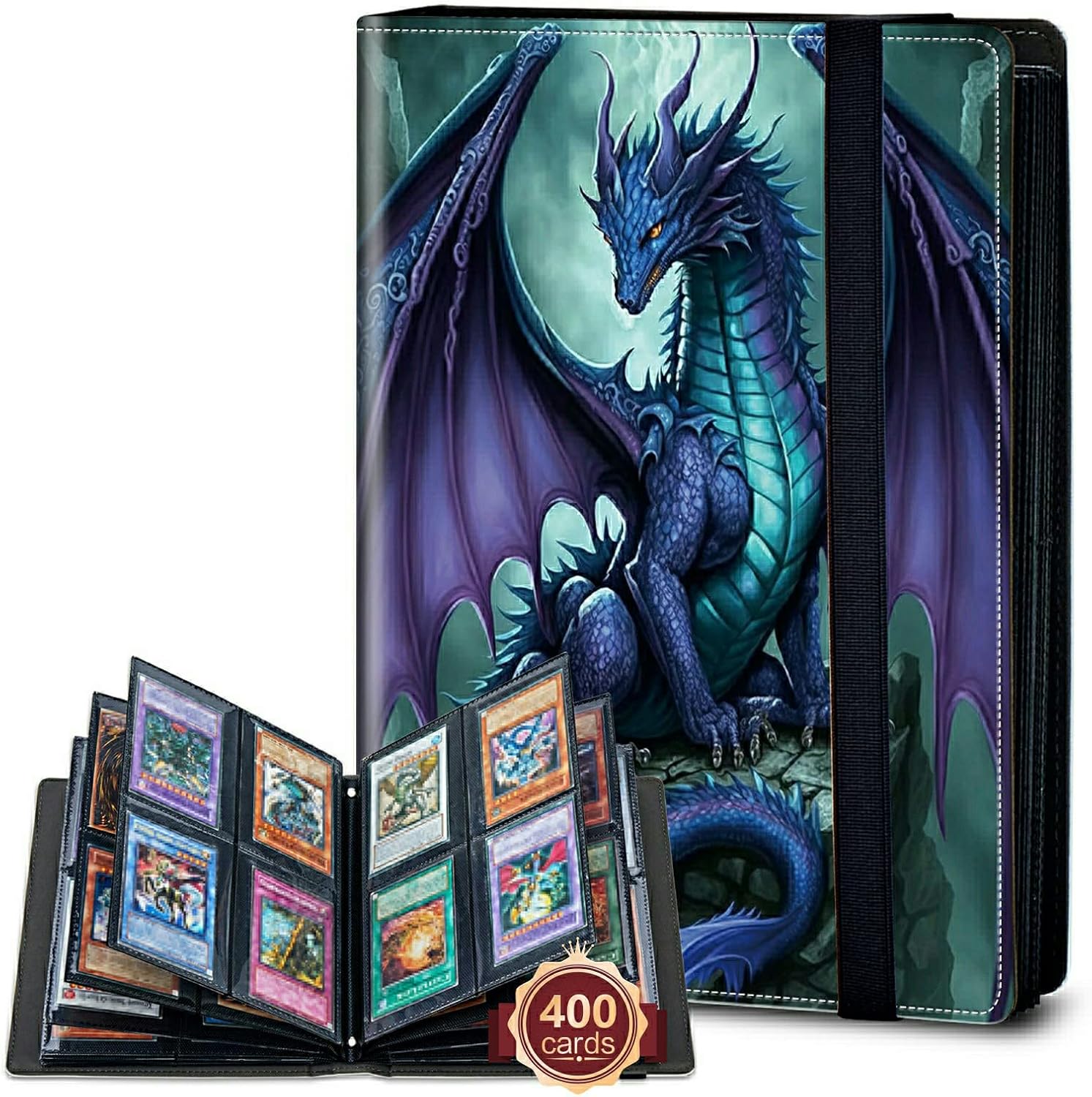 Rossy Álbum de 4 bolsillos con 400 tarjetas, dragón