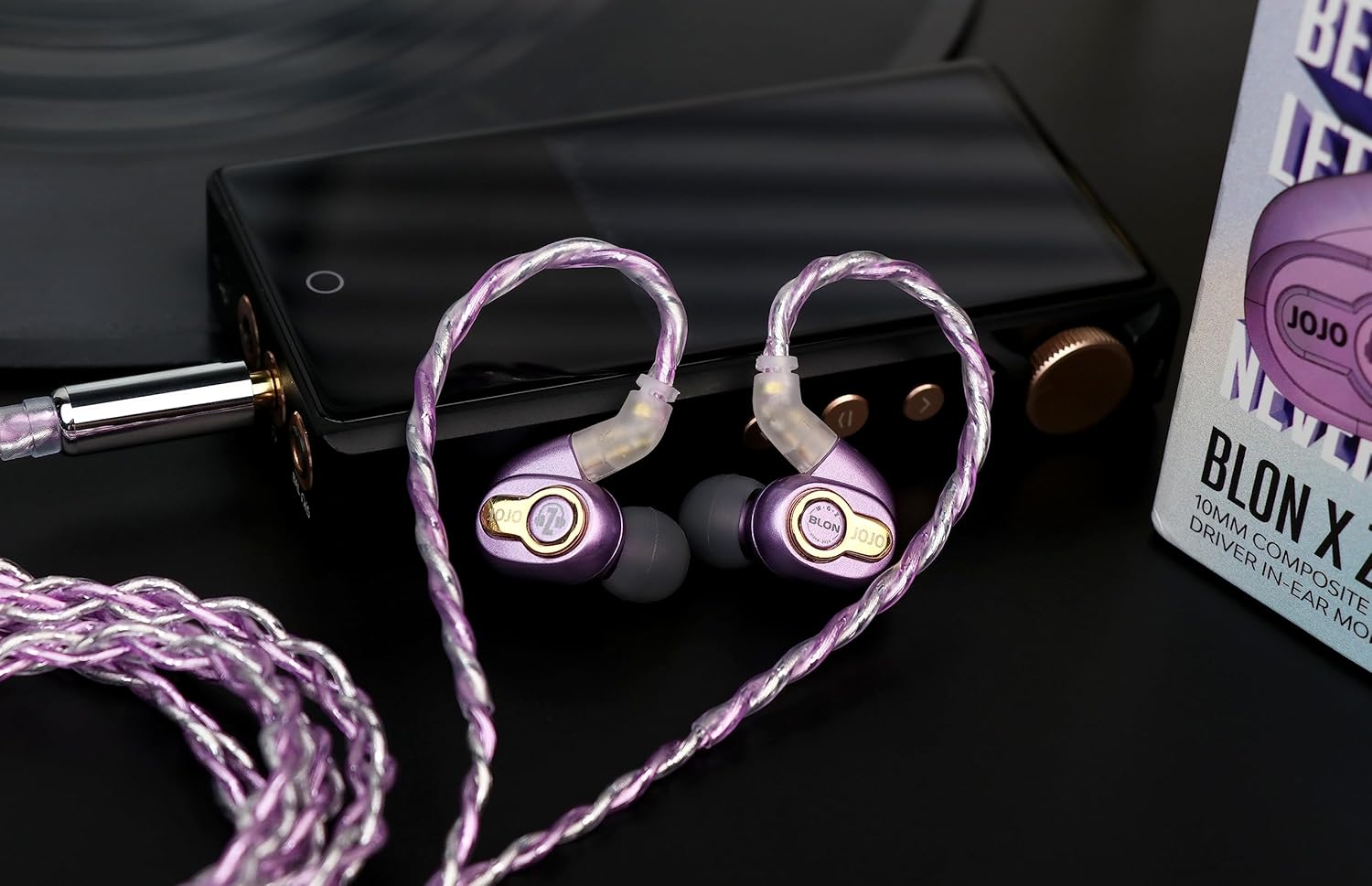 Linsoul BLON x Z Reseñas JoJo – Auriculares dinámicos de 0.394 in para controlador en el oído, HiFi IEM con cable de aluminio OFC chapado en plata