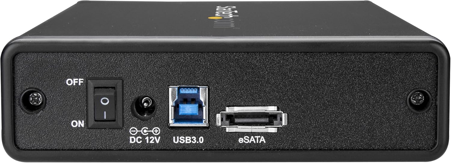 StarTech.com Caja de disco duro externo de 3,5″ con cable eSATA blindado de 6 pies
