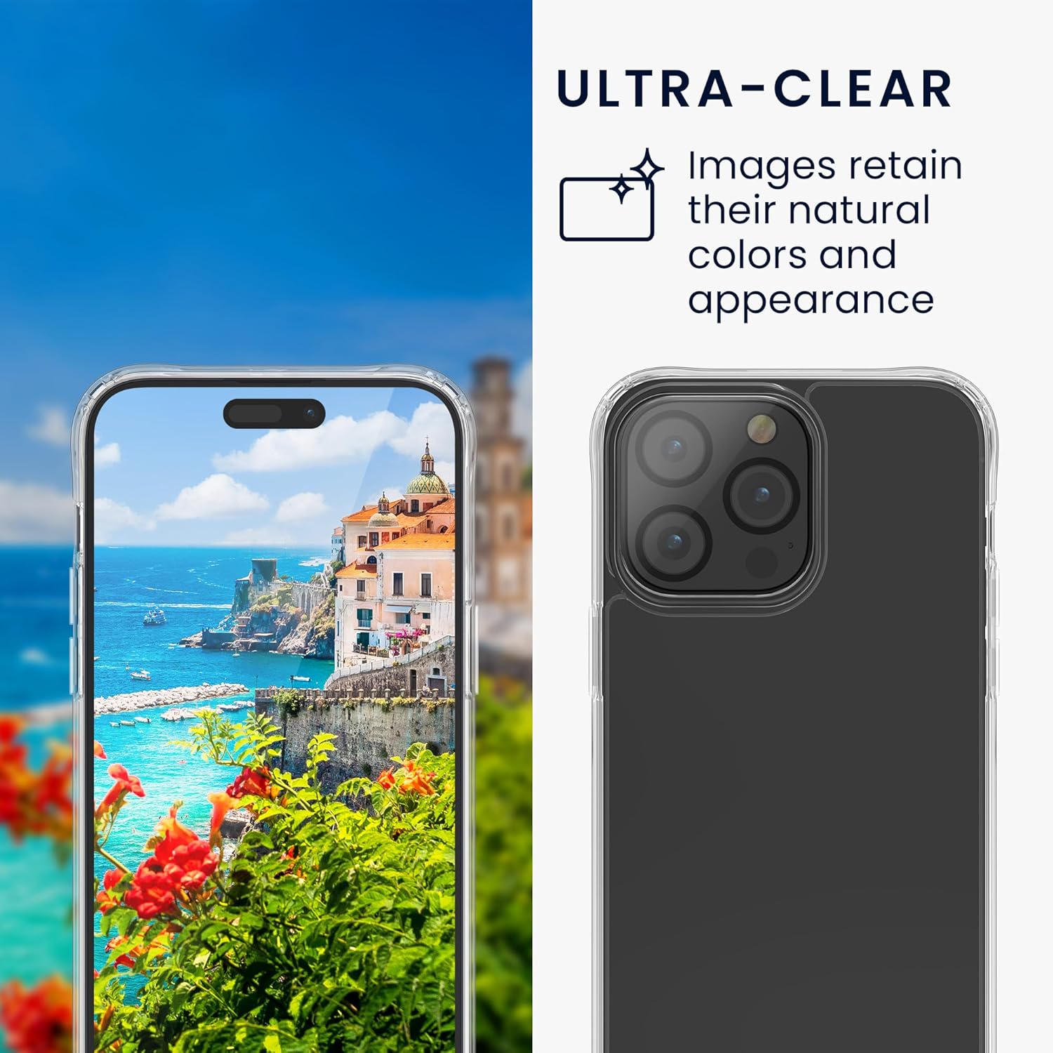 kwmobile Juego de fundas transparentes 5 en 1 compatibles con Apple iPhone 14 Pro Max, incluye protectores de pantalla y cámara, transparente