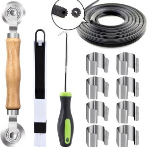 11 herramientas de reparación de pantalla de ventana, herramienta de rodillo de pantalla, kit de reparación de puerta de pantalla de ventana con 11 herramientas de reparación de pantalla de ventana, herramienta de rodillo de pantalla, kit de reparación de puerta de pantalla de ventana con