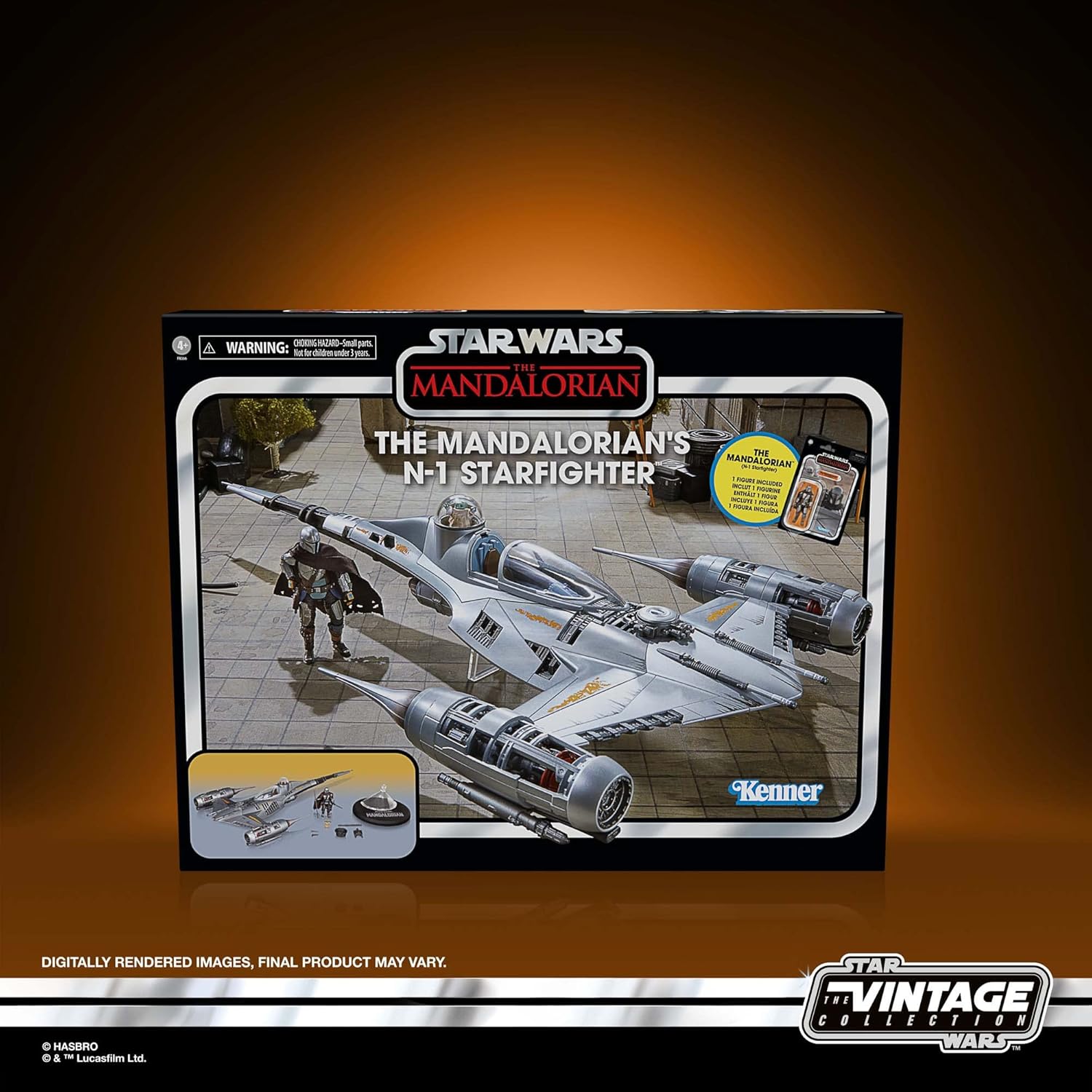 STAR WARS The Vintage Collection The Mandalorian’s N-1 Starfighter, The Mandalorian – Vehículo de 3.75 pulgadas y figuras de acción, a partir de 4