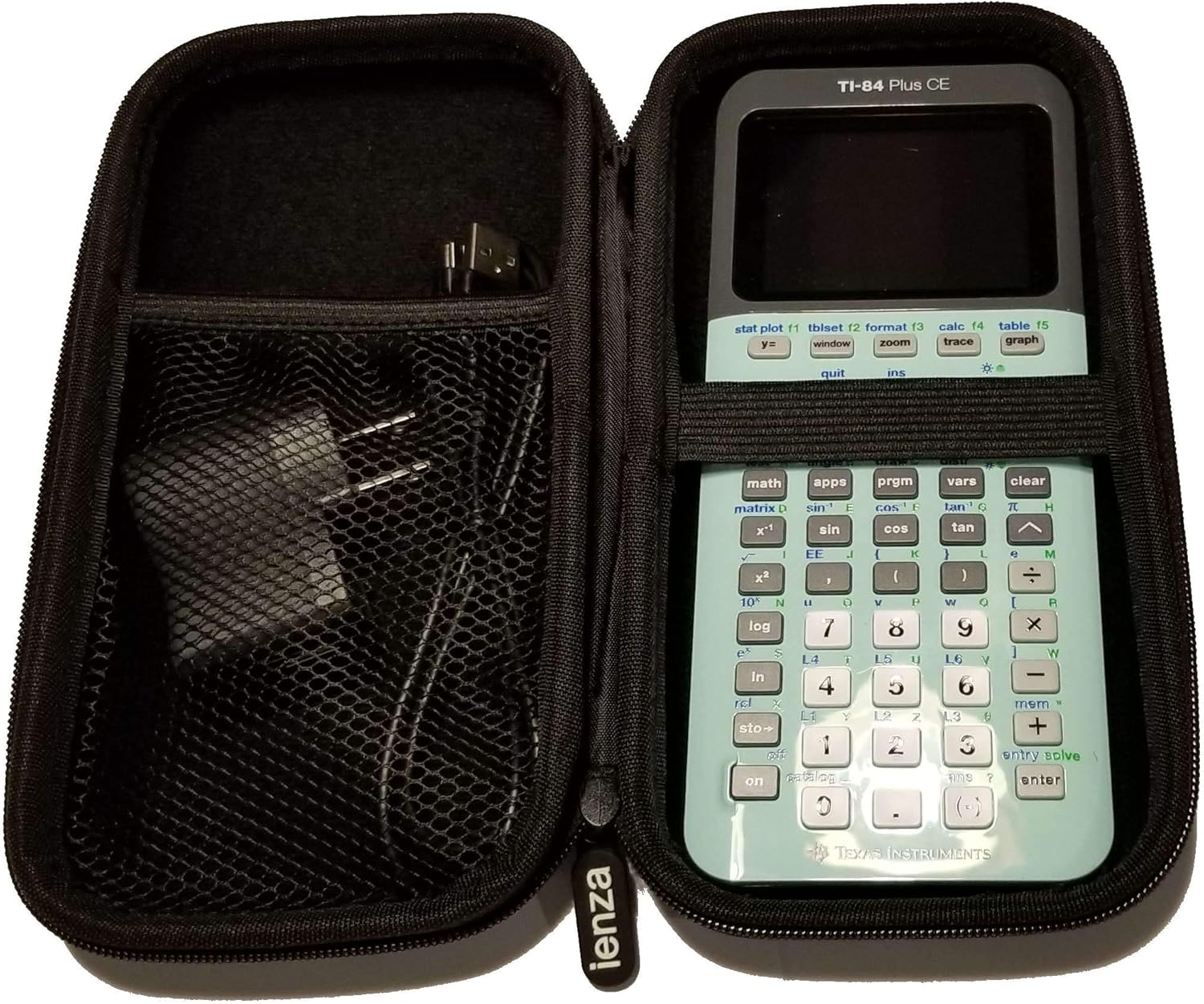 Funda rígida de viaje para Texas Instruments TI-84 Plus CE TI-83 Plus CE TI-84 Plus CE calculadora gráfica de color con bolsillo de malla adicional - Imagen 3