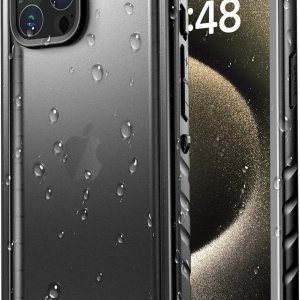 SPORTLINK Funda impermeable para iPhone 15 Pro Max, protector de pantalla integrado IP68 bajo el agua 6.6 pies a prueba de caídas militar a prueba SPORTLINK Funda impermeable para iPhone 15 Pro Max, protector de pantalla integrado IP68 bajo el agua 6.6 pies a prueba de caídas militar a prueba