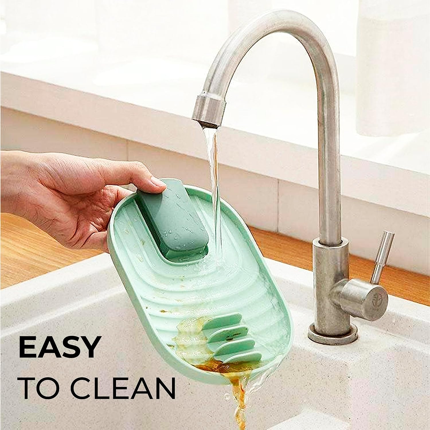 El soporte para cuchara para encimera de cocina mantiene los utensilios de cocina y la tapa al alcance de la mano mientras prepara tus comidas.